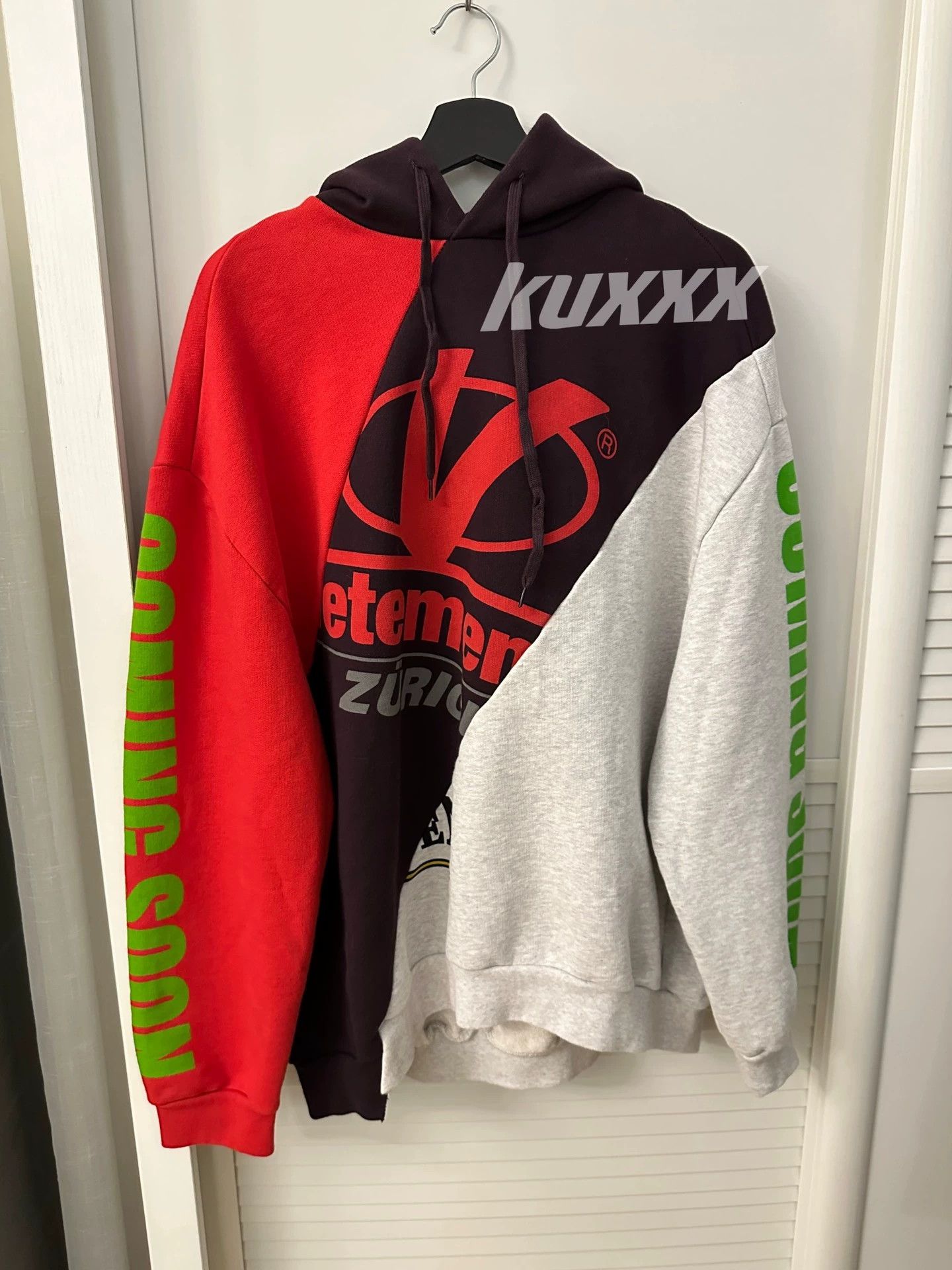 Vetements Vetements 18fw three color splicing structure hoodie -DMC Size US M / EU 48-50 / 2 - 1 Thumbnail