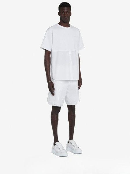 o1srvl11e0226 Cargo Shorts In White