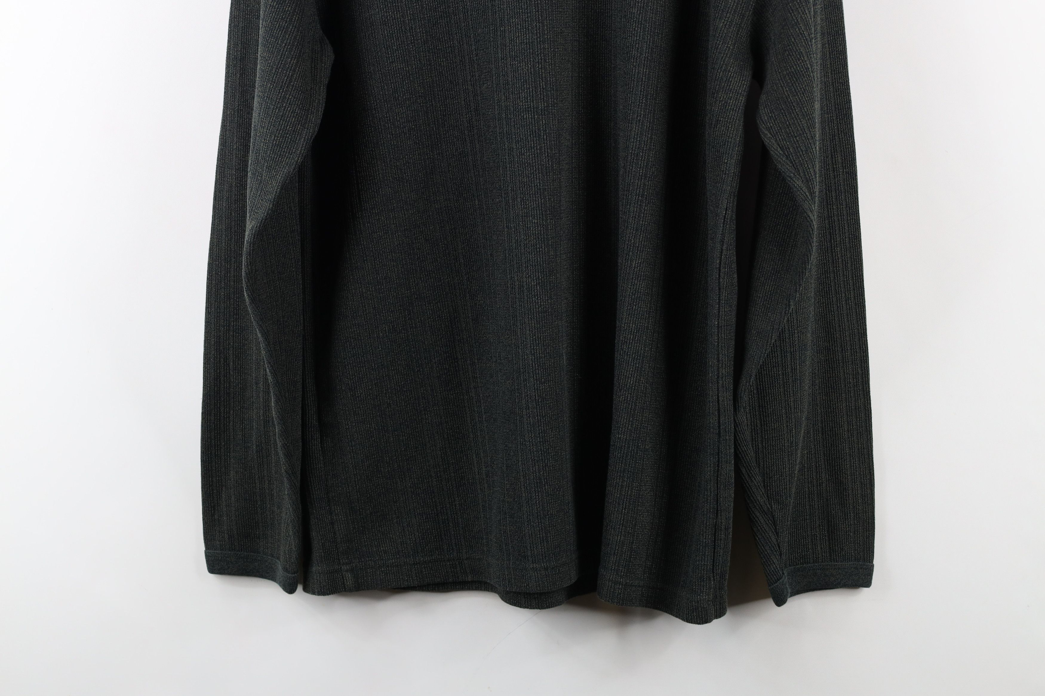Vintage Vintage 90s Streetwear Blank Ribbed Knit Long Sleeve T-Shirt Size US S / EU 44-46 / 1 - 9 Thumbnail