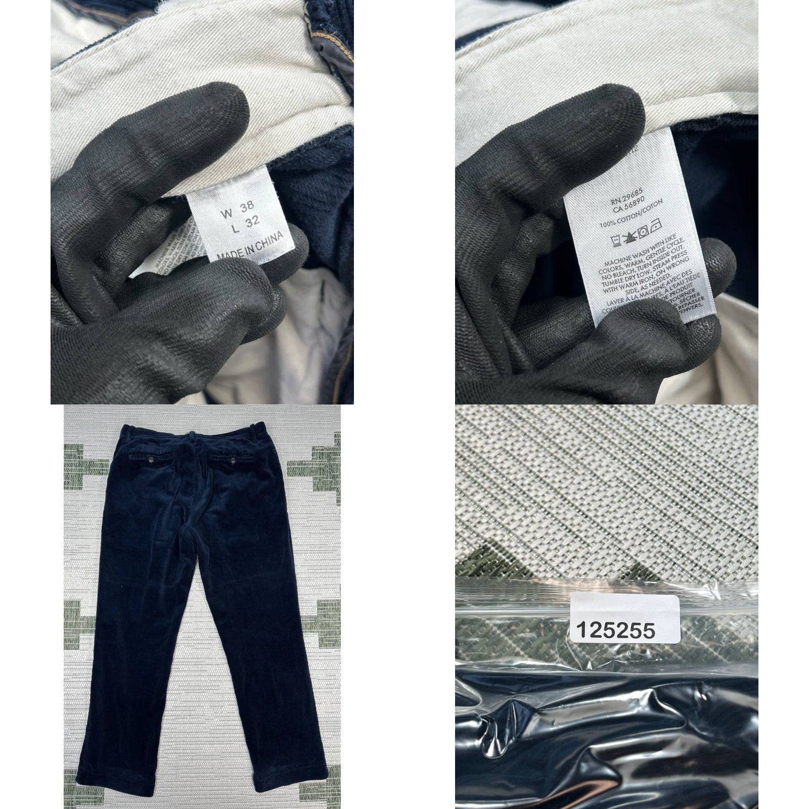 Pendleton VINTAGE Pendleton Pants Mens 38 Navy Blue Cotton Corduroy Straight Leg 38x32 Navy Corduroy Dress Pants Mens 38x32 Size US 38 / EU 54 - 8 Thumbnail