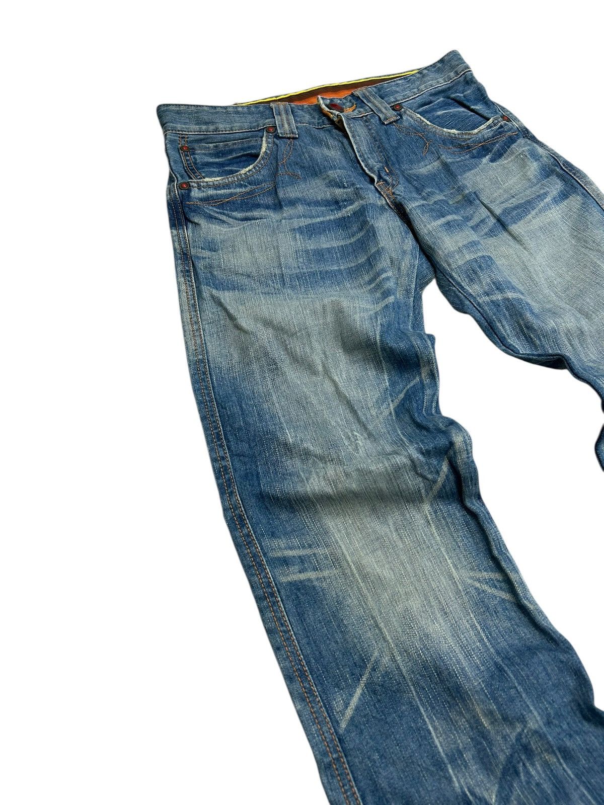 Edwin Flare Edwin 503 Blue Trip Clawn Marks Washed Size US 30 / EU 46 - 5 Thumbnail