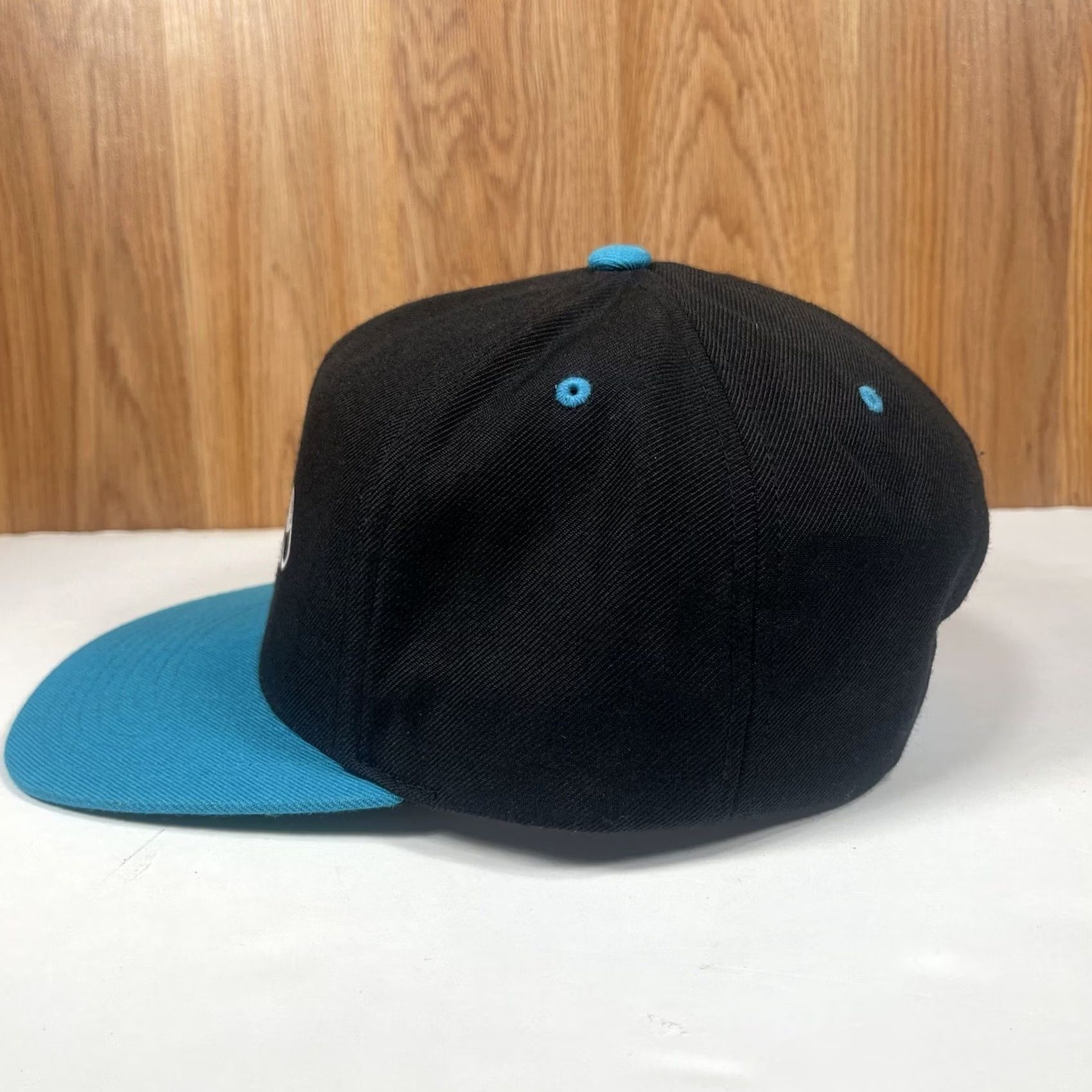 Vintage Yupoong PKA Adjustable Snapback Baseball Golf Hat Cap Black Blue Size ONE SIZE - 4 Thumbnail