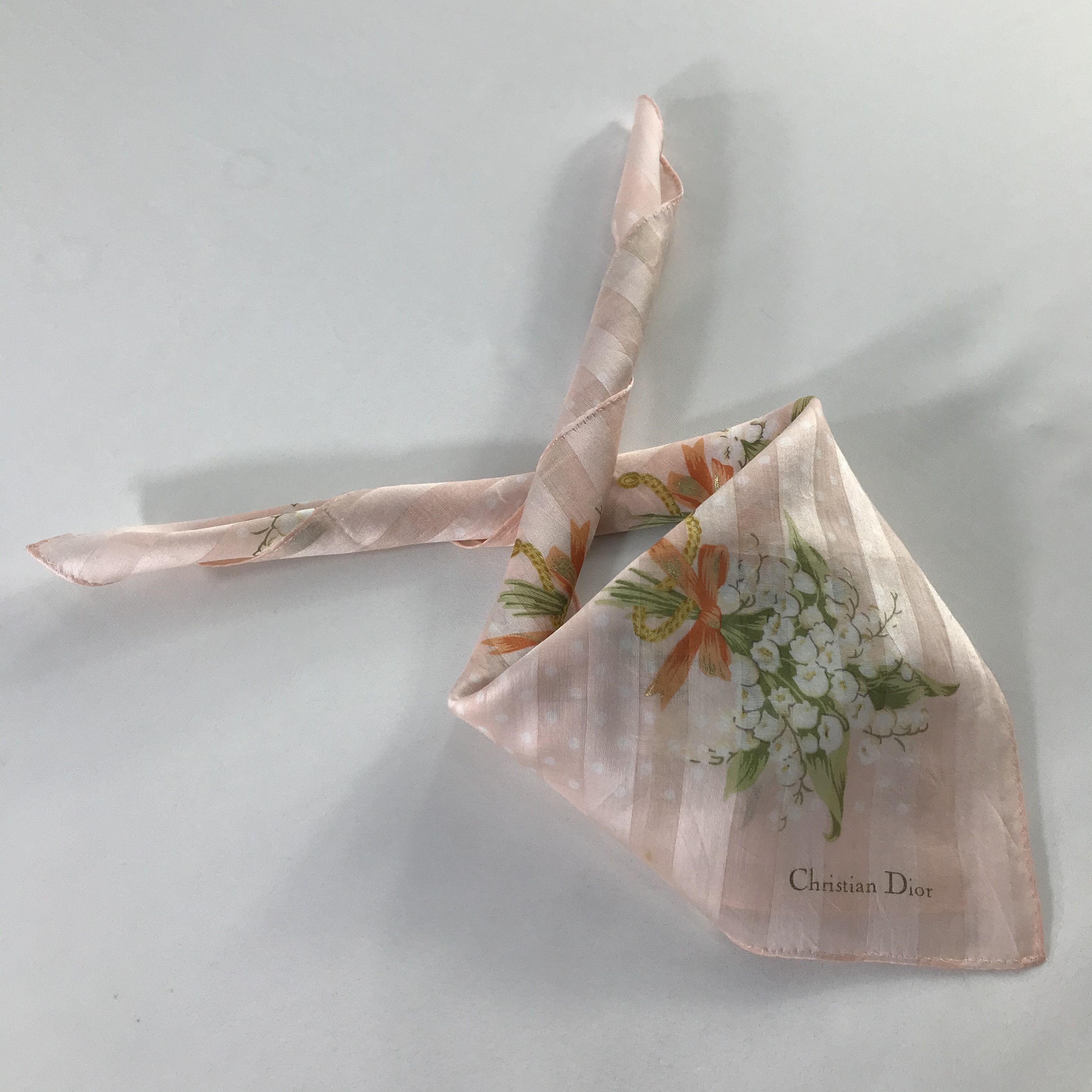 Christian Dior Monsieur × Vintage Christian Dior Bandana / Handkerchief / Neckerchief - S506 Size ONE SIZE - 4 Thumbnail