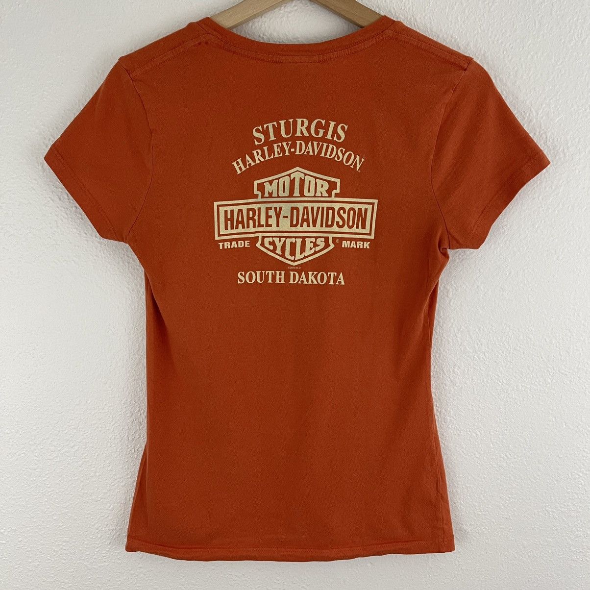 Harley Davidson HARLEY DAVIDSON Orange Sturgis South Dakota Logo Graphic Tee Size S / US 4 / IT 40 - 7 Thumbnail