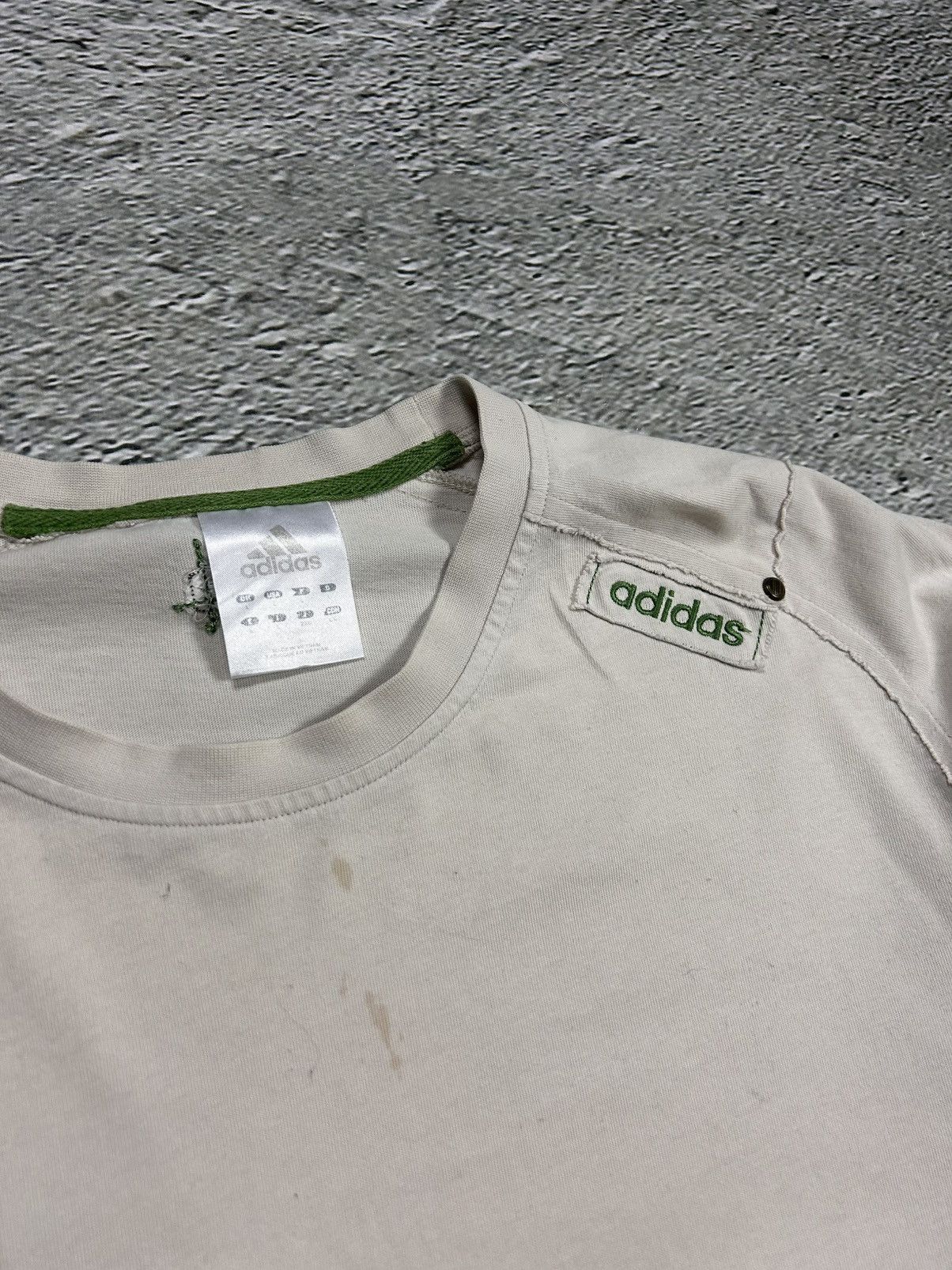 Adidas × Vintage Adidas vintage longsleeve Y2K opium beige Size US L / EU 52-54 / 3 - 2 Thumbnail