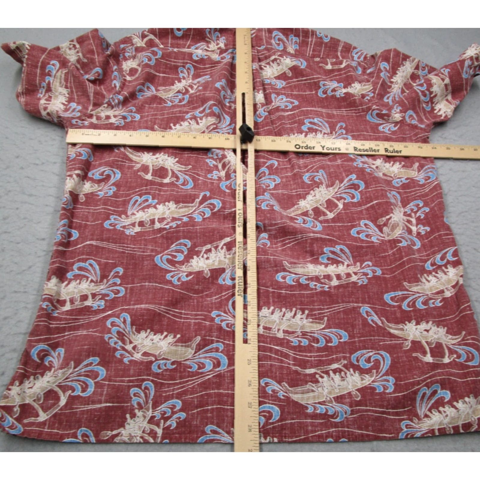 Reyn Spooner VINTAGE Reyn Spooner Shirt Men Large Red Boats Tiki Reverse Print Geometric Hawaiian Retro USA Size US L / EU 52-54 / 3 - 5 Thumbnail