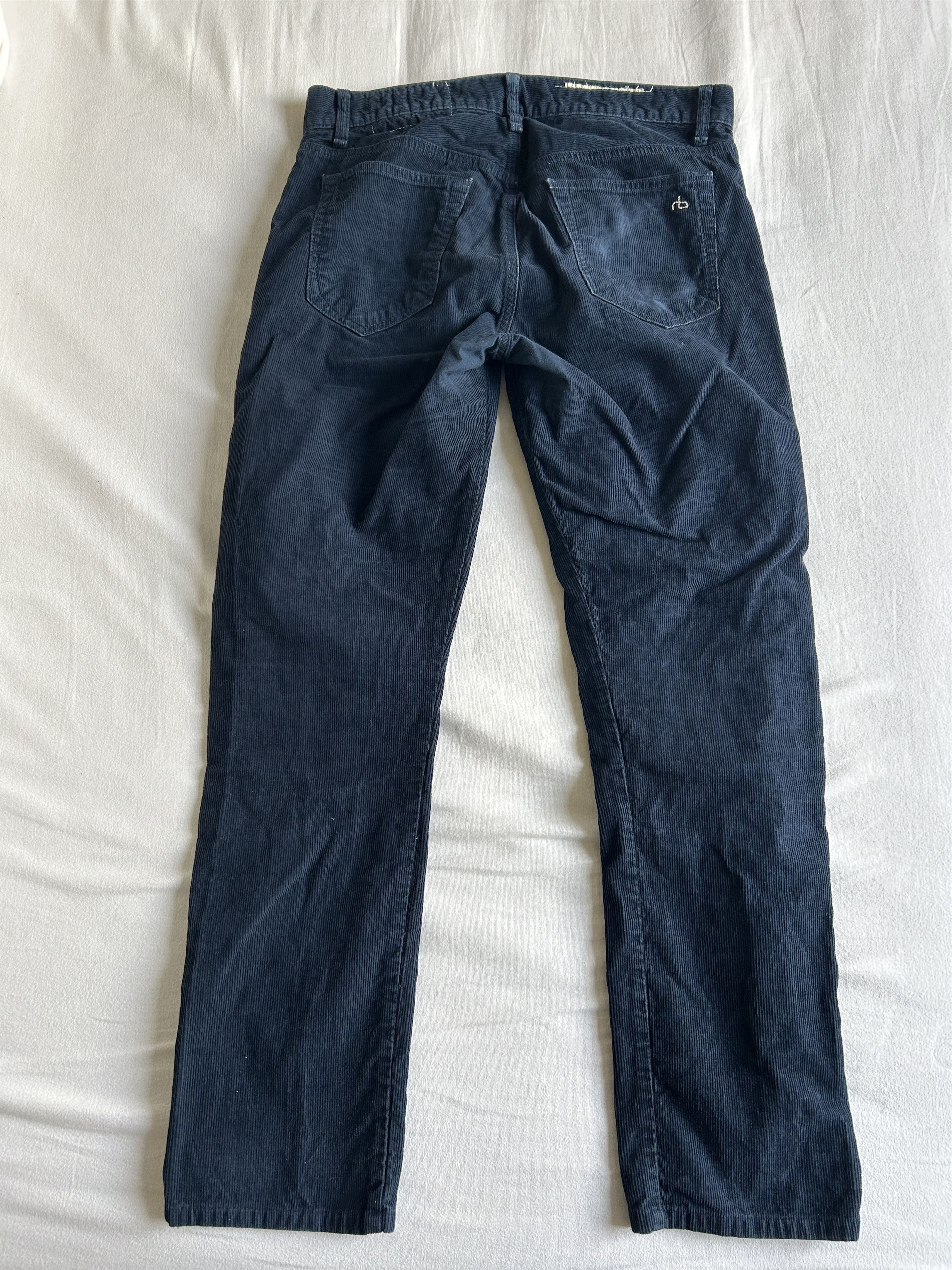 Rag & Bone Rag and Bone Slimfit Size 2 Blue Navy Corderoy Jeans Size US 30 / EU 46 - 2 Thumbnail