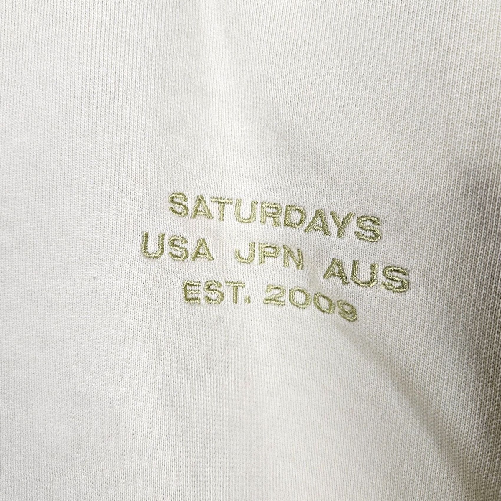 Vintage SATURDAYS NEW YORK CITY Women's Yellow Crew Neck Sweatshirt L Sweatshirt for Women Yellow Regular Size L Size L / US 10 / IT 46 - 3 Thumbnail