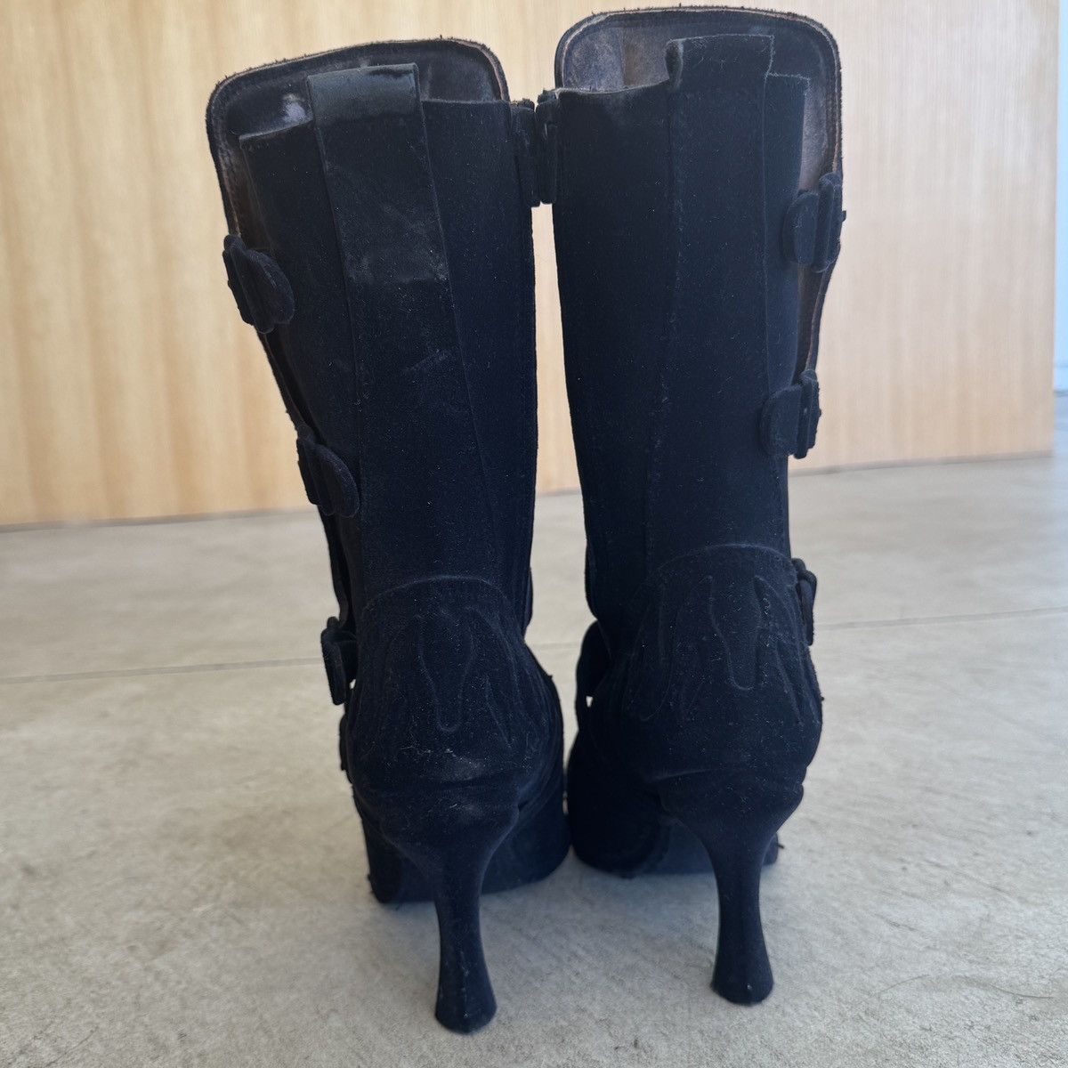 New Rock × Vetements Vetements New Rock Velvet Biker Boot Size US 8 / IT 38 - 3 Thumbnail