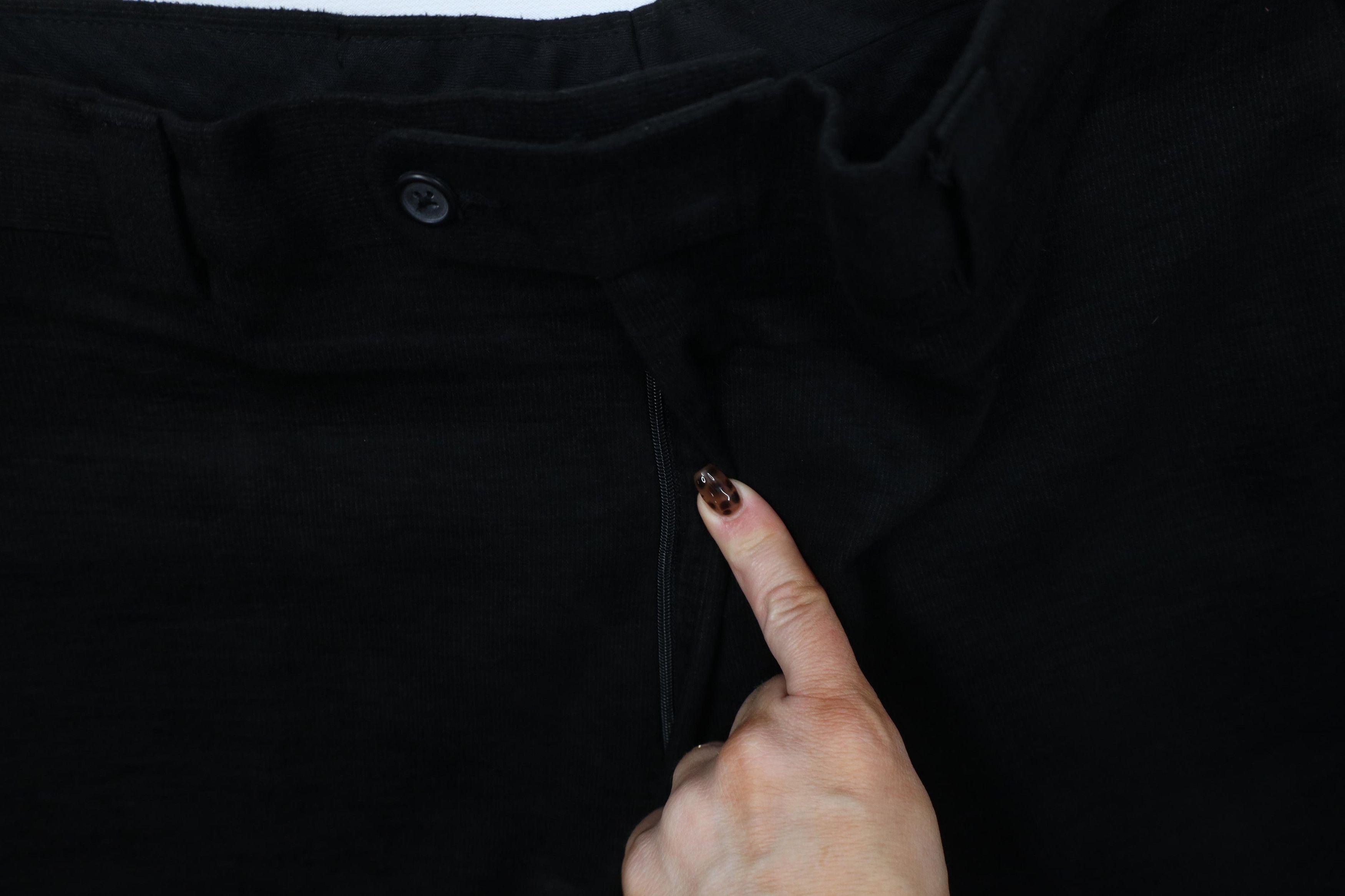 Vintage Vintage 90s Y2K Streetwear Corduroy Wide Leg Pants Black Size US 38 / EU 54 - 7 Thumbnail