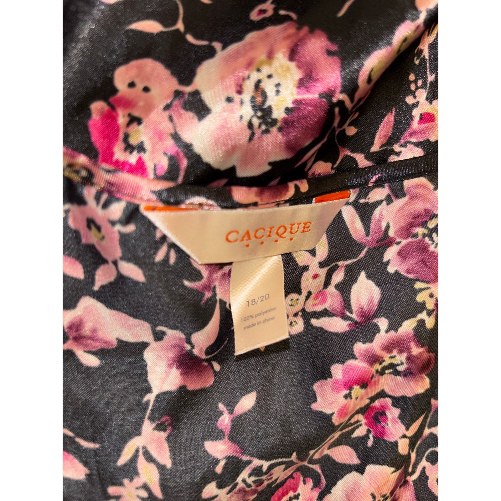 The Unbranded Brand Cacique 2 Piece Floral Satin Robe/Cover Up Size (18-20) Size ONE SIZE - 7 Thumbnail