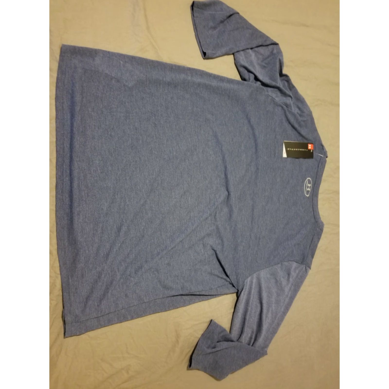 Under Armour Under Armour Shirt Mens 2XL Long Sleeve Blue Athletic Gym Workout T-Shirt Regular Size Size US XXL / EU 58 / 5 - 7 Thumbnail