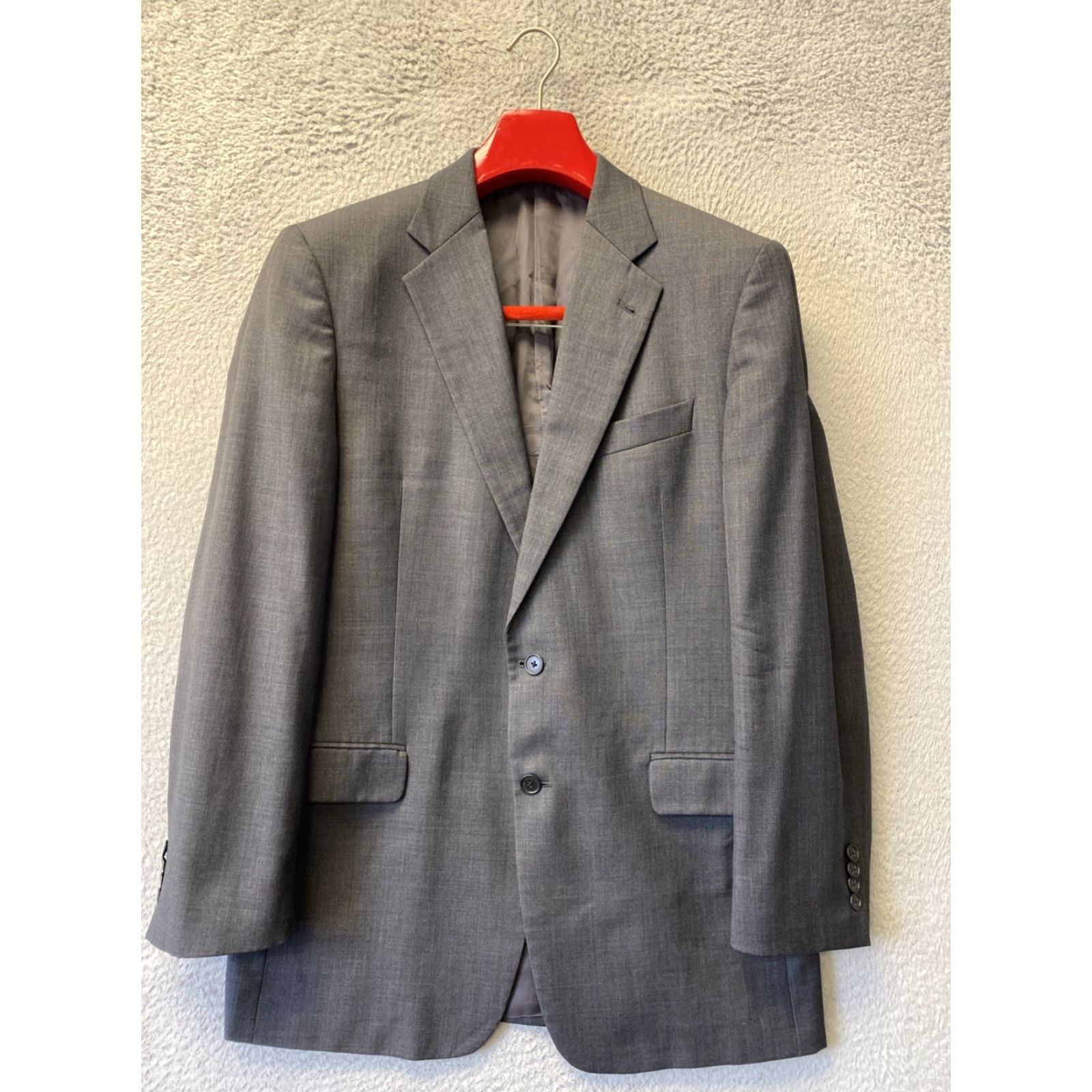 Joseph Abboud VINTAGE Joseph Abboud Suit Gray 100% Wool Men's 2-Piece 42 Slim Regular Size 42 Gray Mens Size 42R - 2 Thumbnail