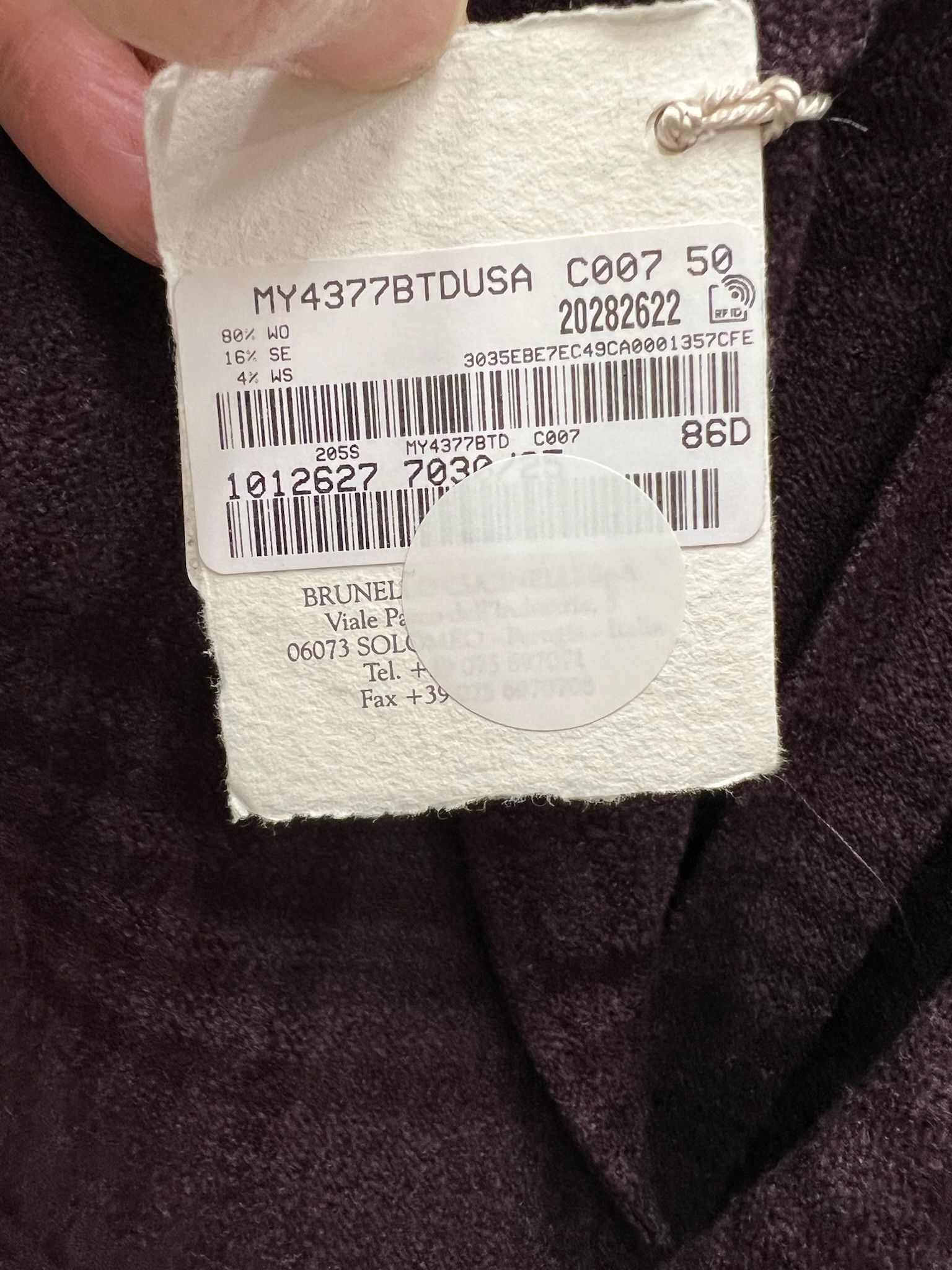 Brunello Cucinelli o1w1db10125 Suit Type Jacket in Purple Size US M / EU 48-50 / 2 - 2 Thumbnail