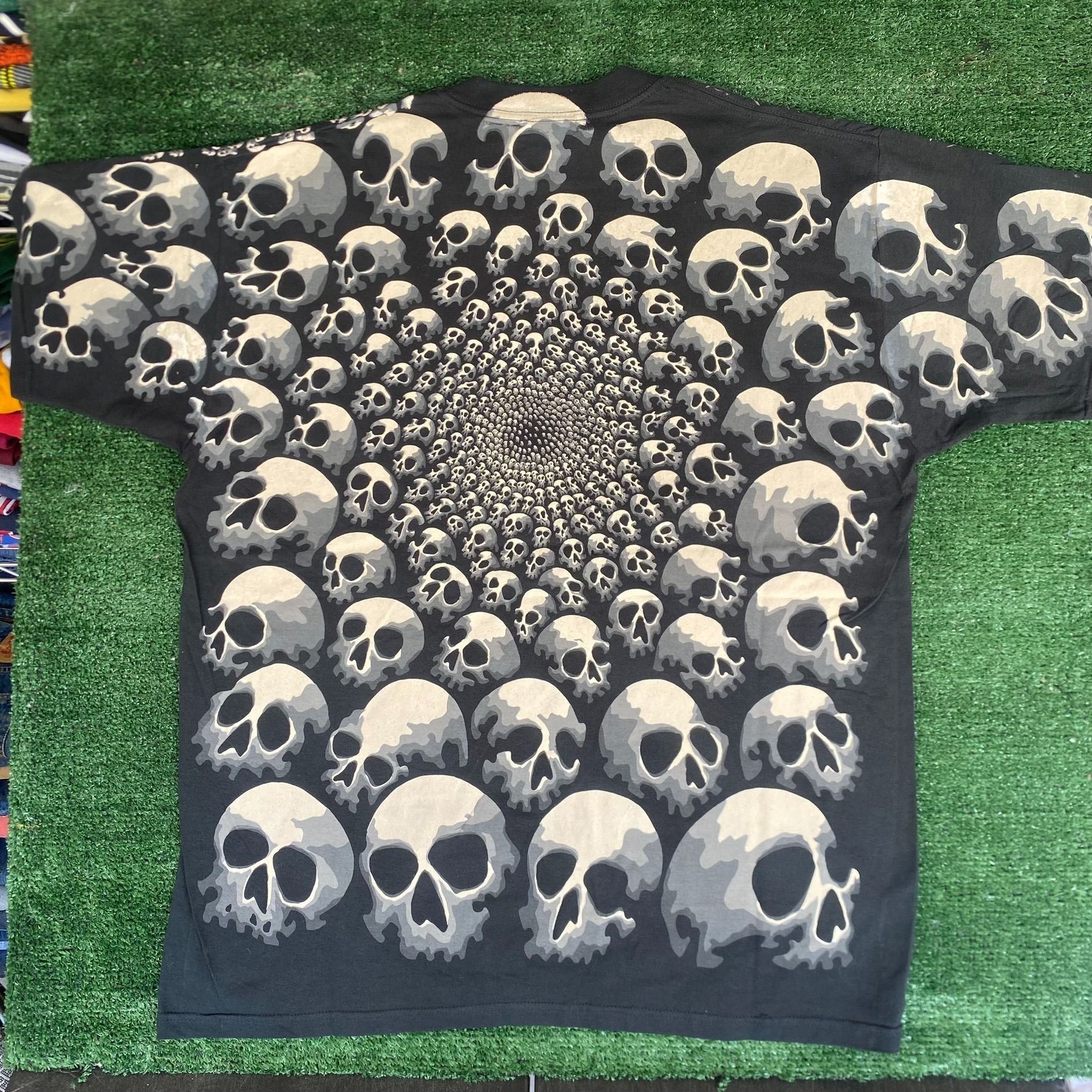 Liquid Blue Vintage 90s Son of Skulls Shirt All Over AOP Goth Emo Tee Size US XL / EU 56 / 4 - 6 Thumbnail