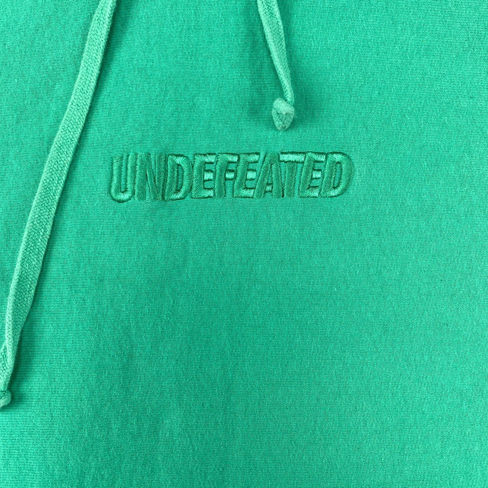 Undefeated Undefeated Hoodie Mens Medium Green Fleece Pullover Embroidered Logo Pockets Size US M / EU 48-50 / 2 - 3 Thumbnail