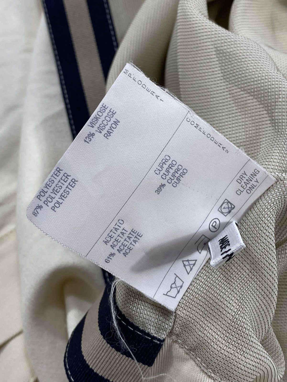 Canali 🔥LASTDROP🔥 Canali Milk Nylon Zip Pocket Blazer Nylon Jacket Size US XL / EU 56 / 4 - 11 Thumbnail