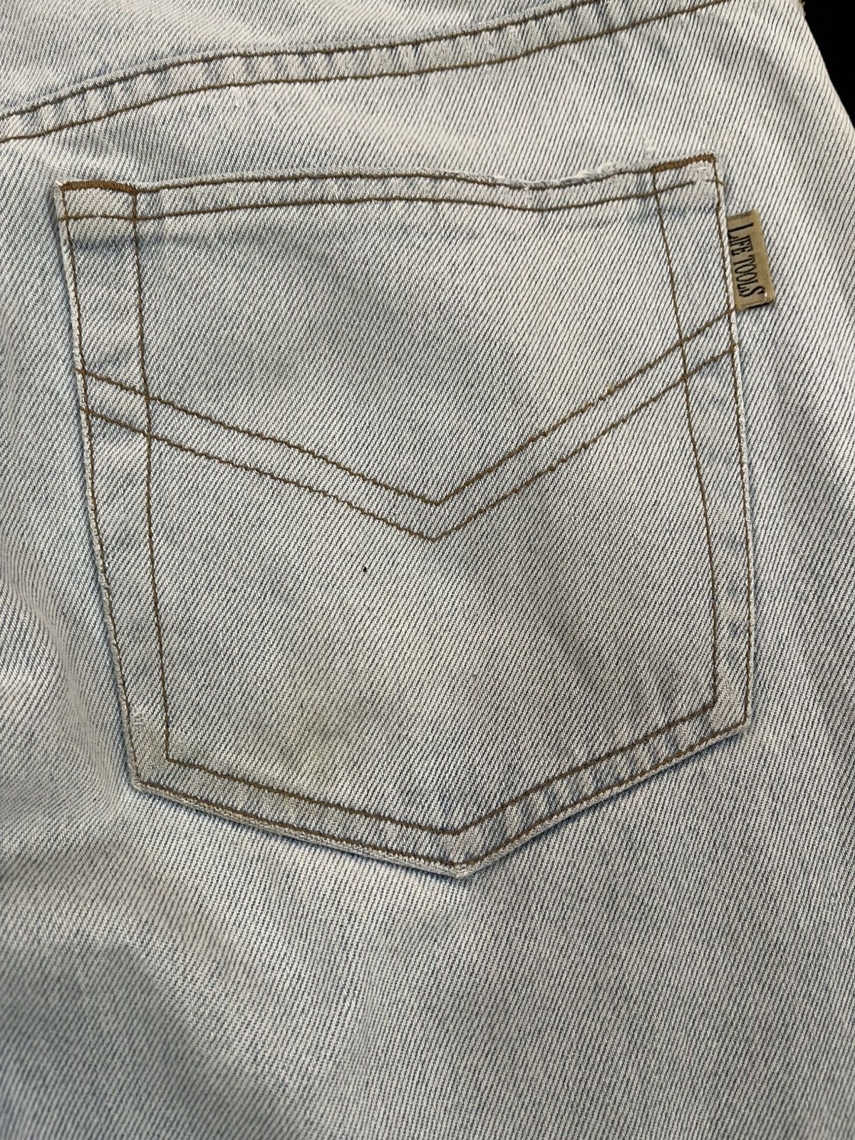 JNCO × Yasuyuki Ishii Vintage Stool Life Baggy Faded Distressed Denim Size US 33 - 9 Thumbnail