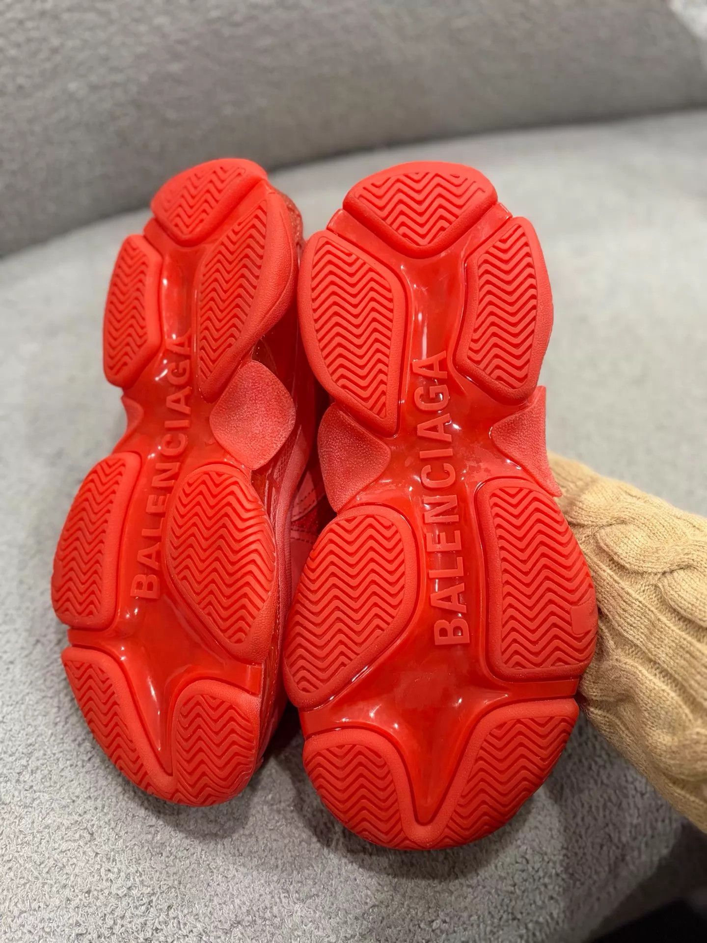 Balenciaga Balenciaga Triple S 99New Orange Red EU 37 Size US 6.5 / IT 36.5 - 3 Thumbnail