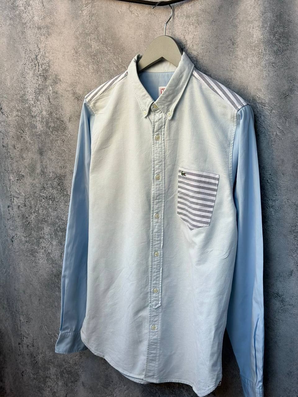 Lacoste Lacoste Live Button Up Shirt Pocket Long Sleeve Striped Size US L / EU 52-54 / 3 - 1 Thumbnail