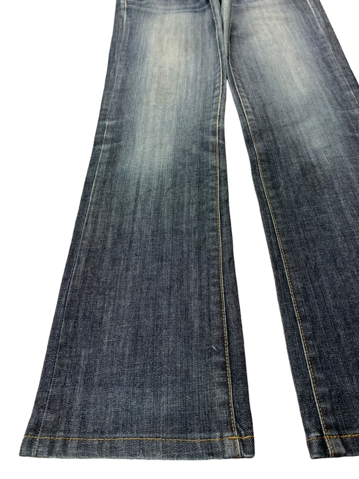 Japanese Brand × Vintage Vintage Japanese Brand Button Fly Faded Wash Bootcut Jeans Size 33" - 6 Thumbnail