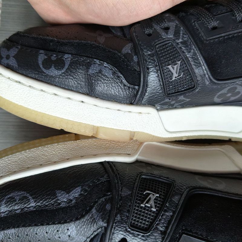 Louis Vuitton Louis Vuitton Black Trainer Sneakers - Size US 8.5 / EU 41-42 - 2 Thumbnail