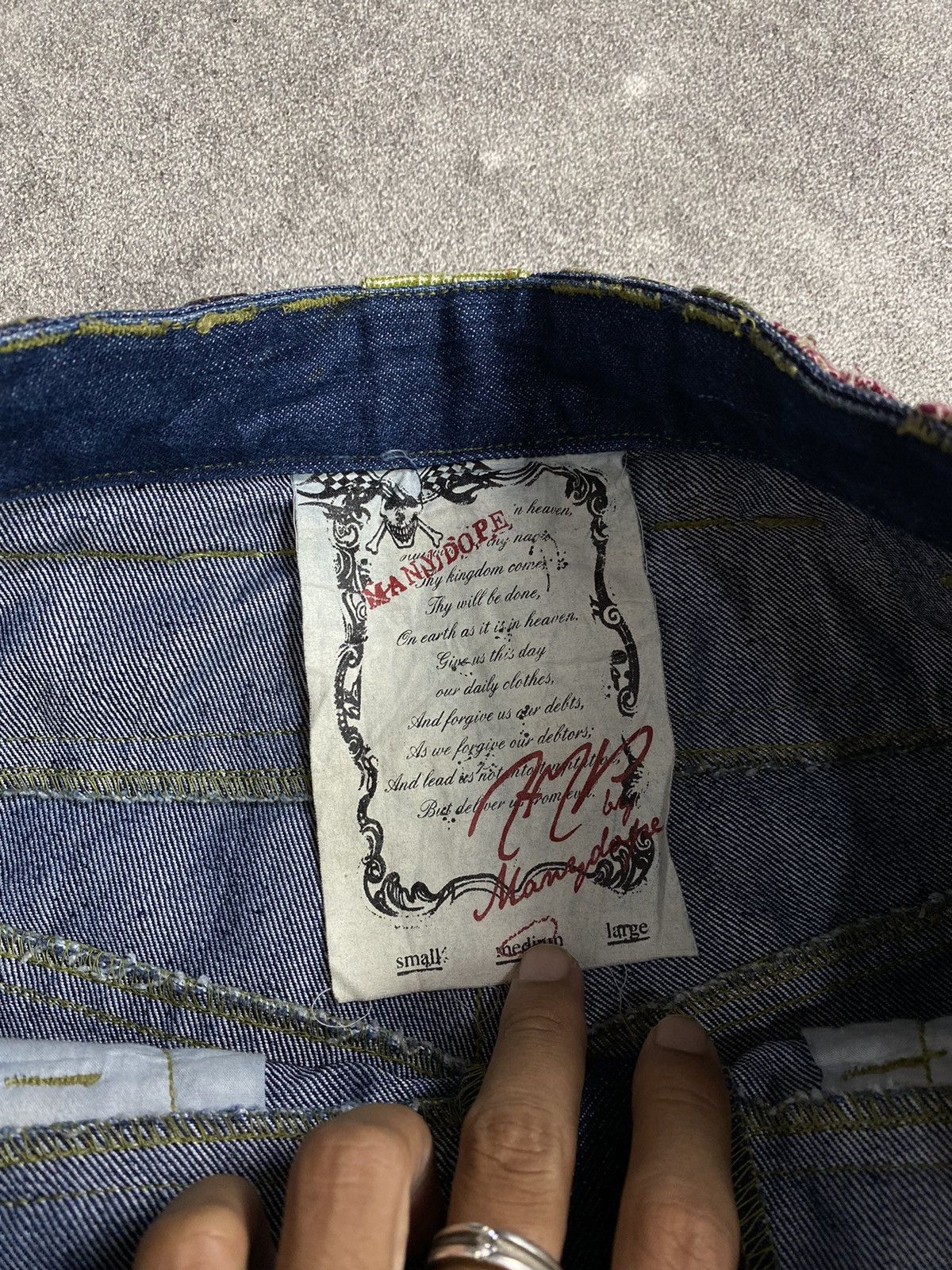If Six Was Nine × Japanese Brand × Le Grande Bleu (L.G.B.) Many Dope Double Waist Denim Pant Size US 31 - 4 Thumbnail