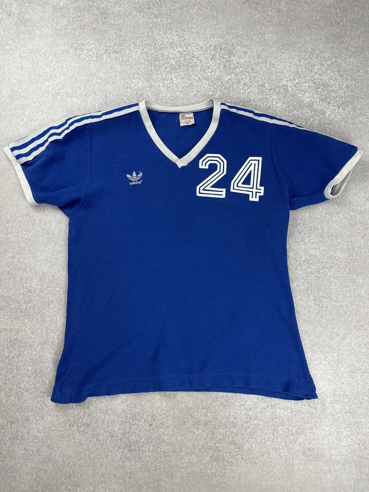 Adidas Vintage 70’s 80’s Adidas Soccer Jersey Made in West Germany Size US L / EU 52-54 / 3 - 1 Thumbnail