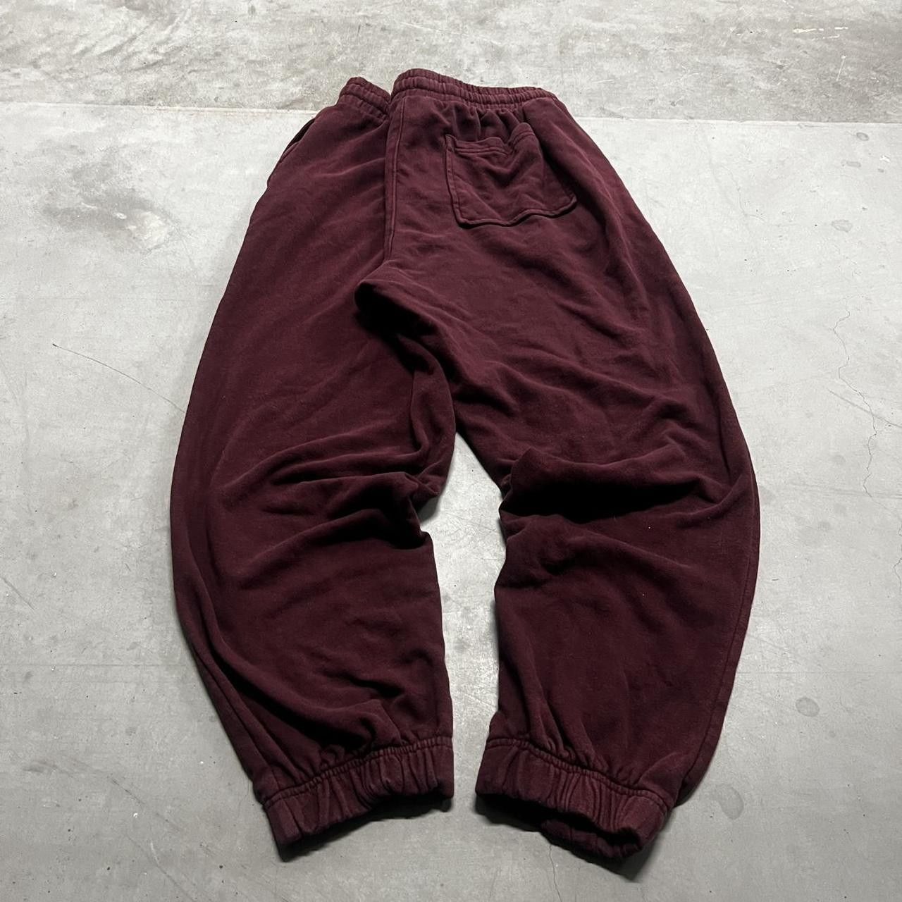 Japanese Brand × Vintage Vintage Y2K Burgundy Loungewear Sweatpants! Size US 38 / EU 54 - 4 Thumbnail