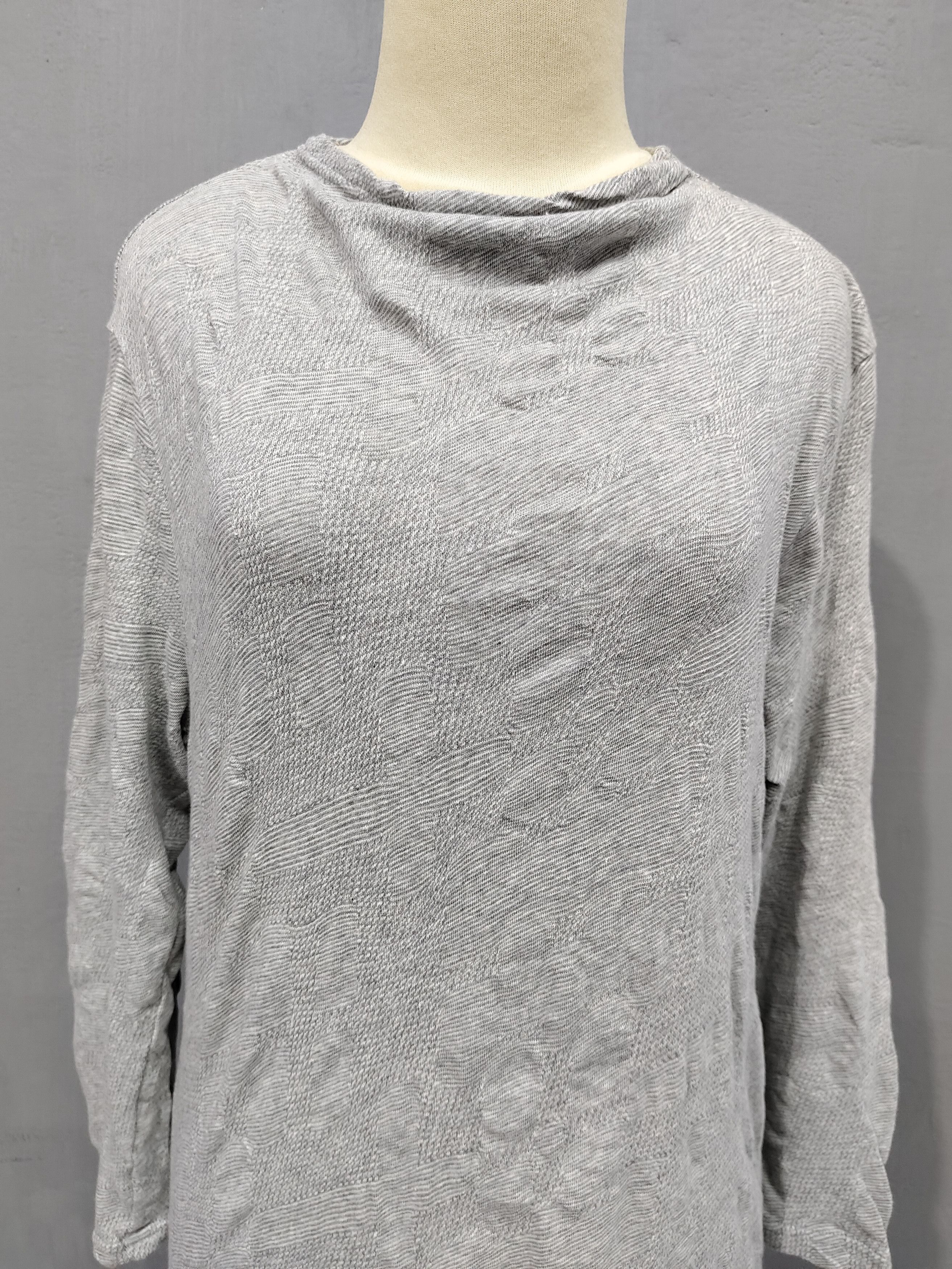 Issey Miyake 🇯🇵Plantantion by Issey Textured Jacquard Art Knit Top Size M / US 6-8 / IT 42-44 - 2 Thumbnail