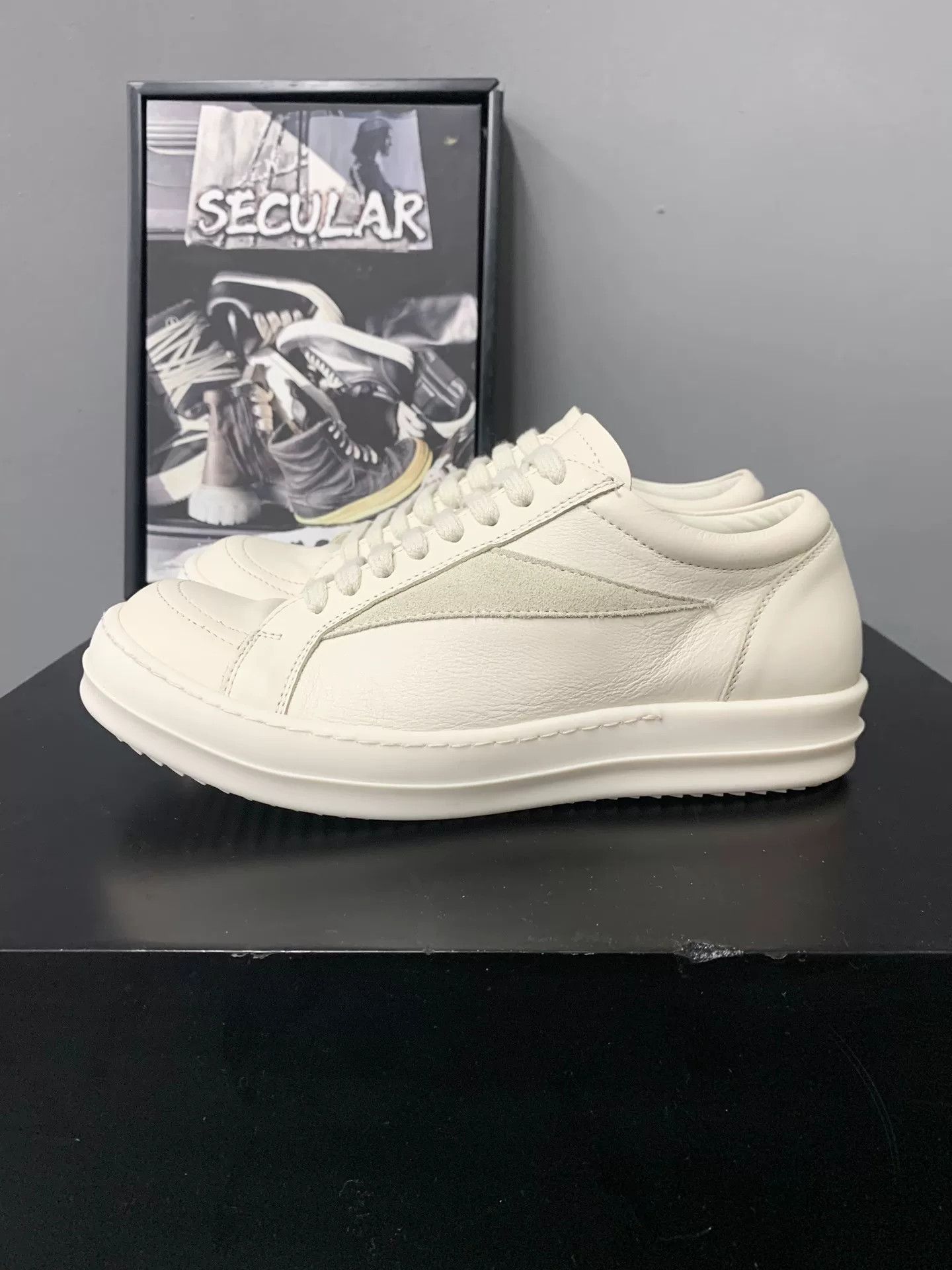 Rick Owens Rick Owens Low-Top Leather Sneakers Size US 6 / IT 36 - 1 Thumbnail