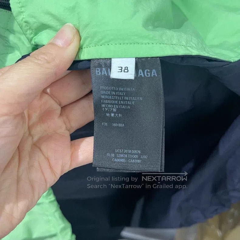 Balenciaga Balenciaga Color Block Logo Raincoat Size XS / US 0-2 / IT 36-38 - 4 Thumbnail