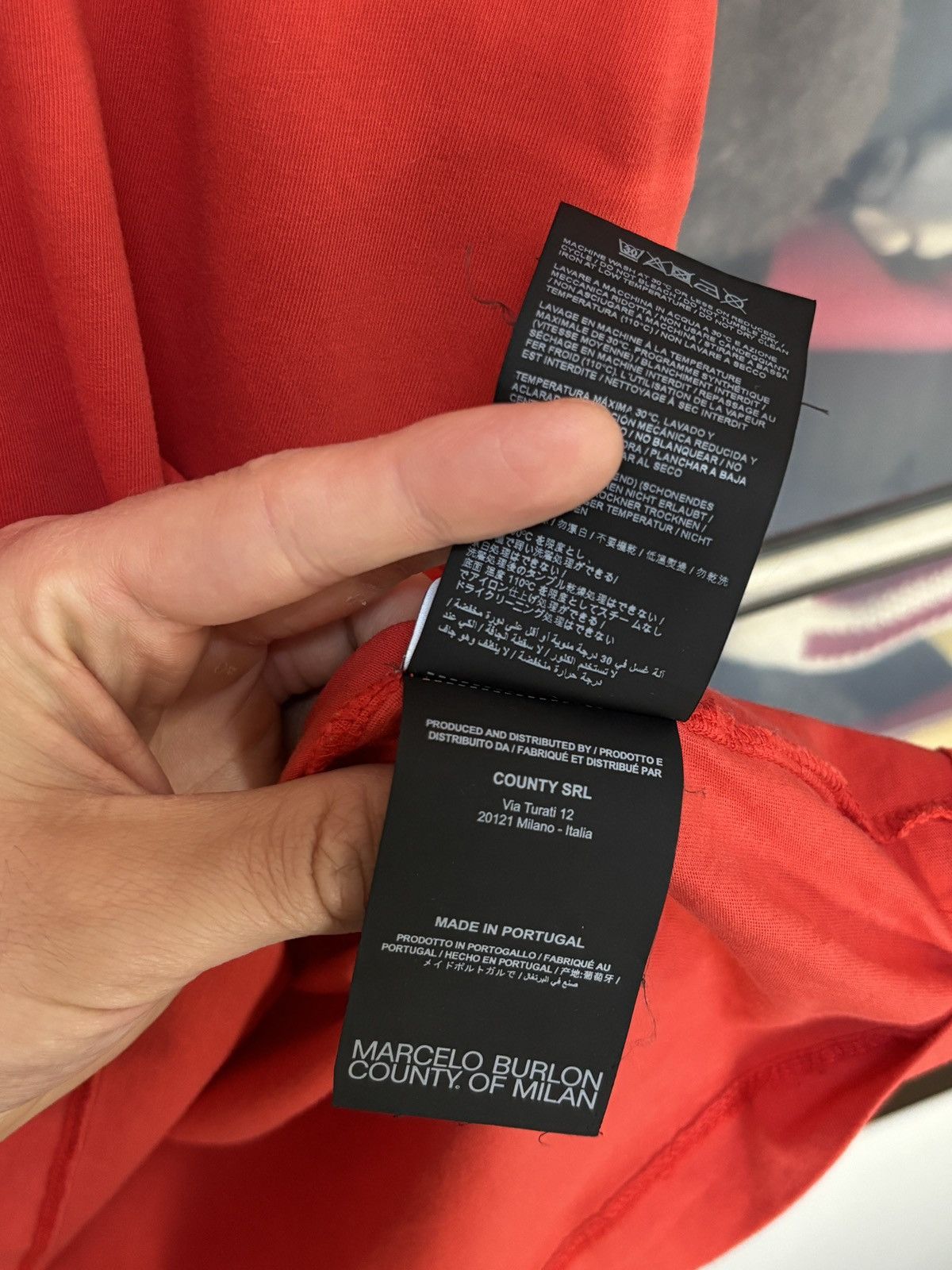 Marcelo Burlon Marcelo Burlon County Of Milan Red Luxury Tee Size US L / EU 52-54 / 3 - 10 Thumbnail