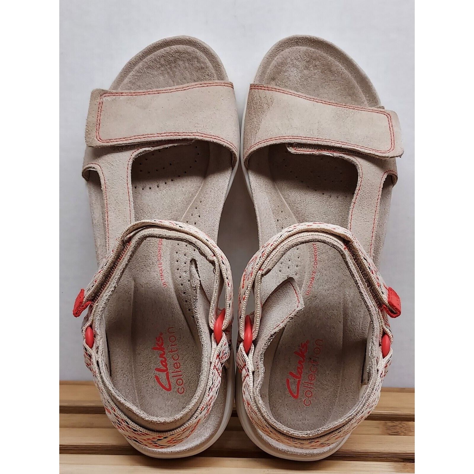 Clarks Clarks Womens | Sand | Suede Amanda Step Sandals Size 9 Size US 9 / IT 39 - 8 Thumbnail