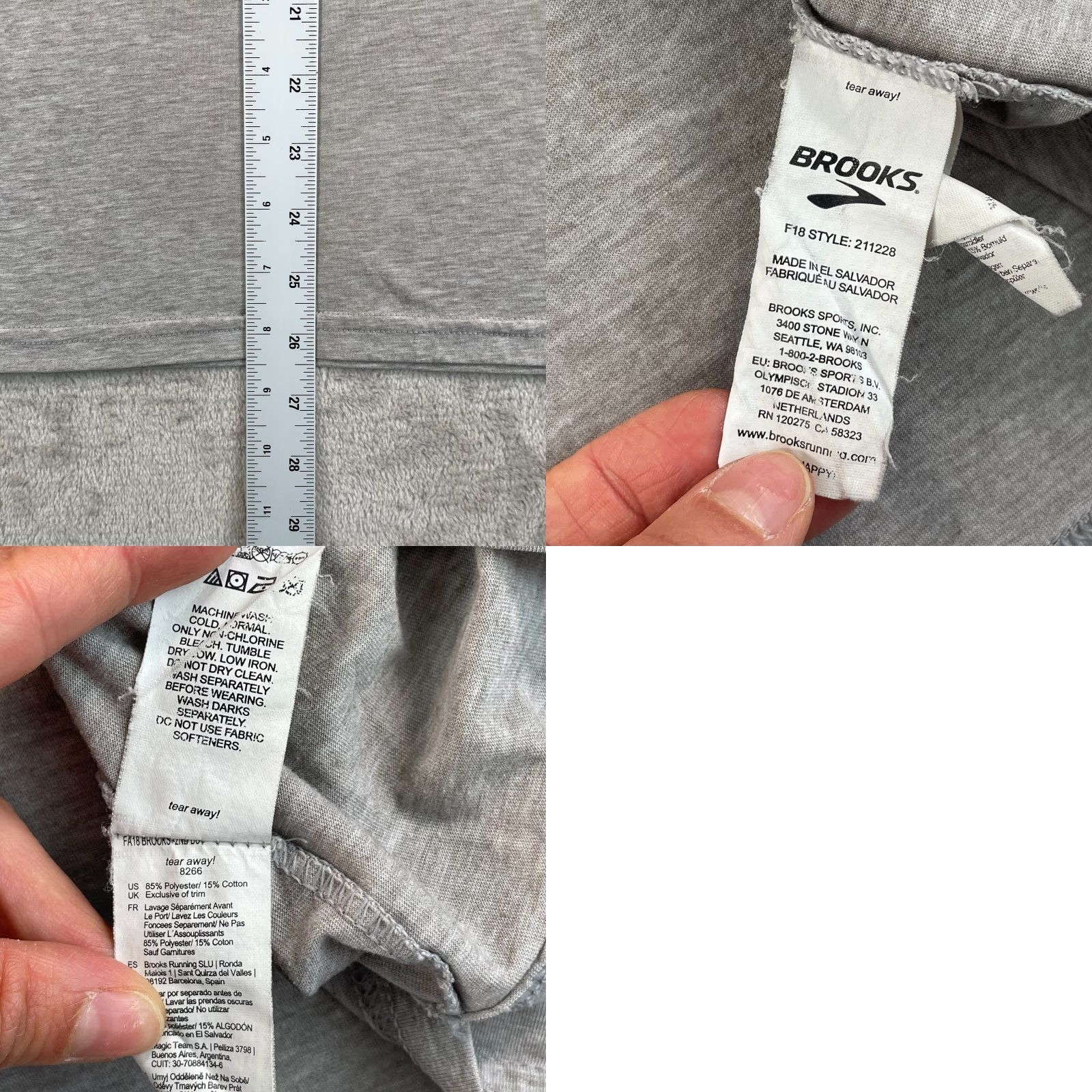 Brooks BROOKS x REI Co Op T shirt Men XL Grey Going To The Mountains Performance Run SS Size US XL / EU 56 / 4 - 8 Thumbnail