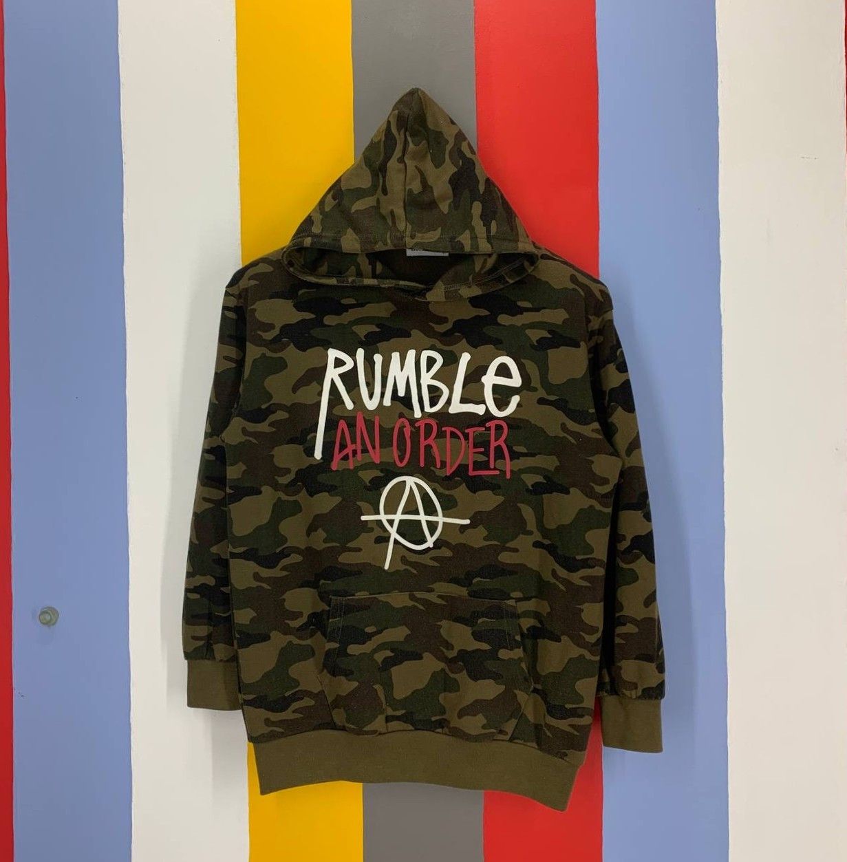 Japanese Brand BROWNY Rumble And Order Camouflage Hoodie #2397-12 Size US S / EU 44-46 / 1 - 1 Thumbnail