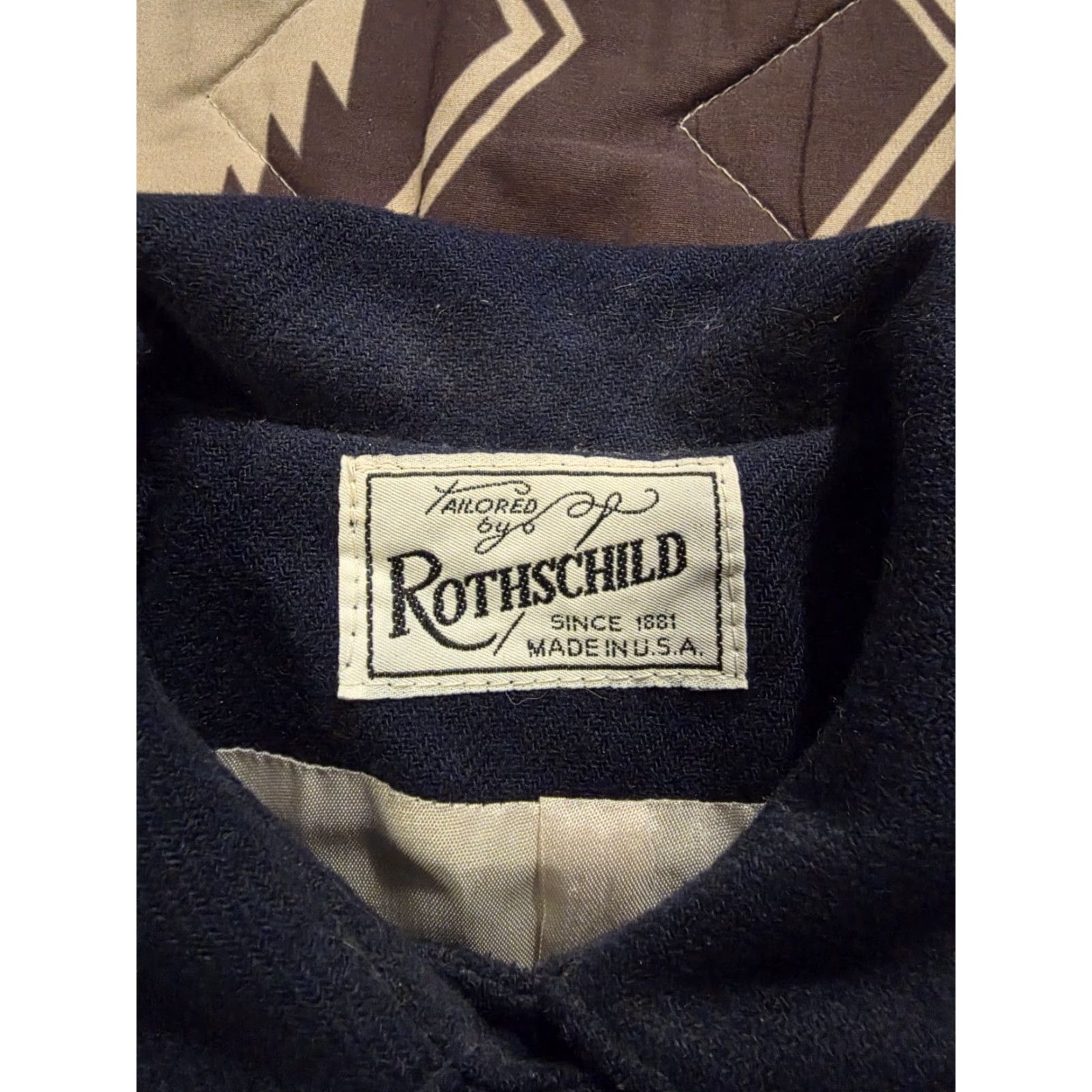Vintage VINTAGE Rothschild Little Girls Wool Naval Coat Blue USA Union Made Size 6 EUC Size US S / EU 44-46 / 1 - 3 Thumbnail