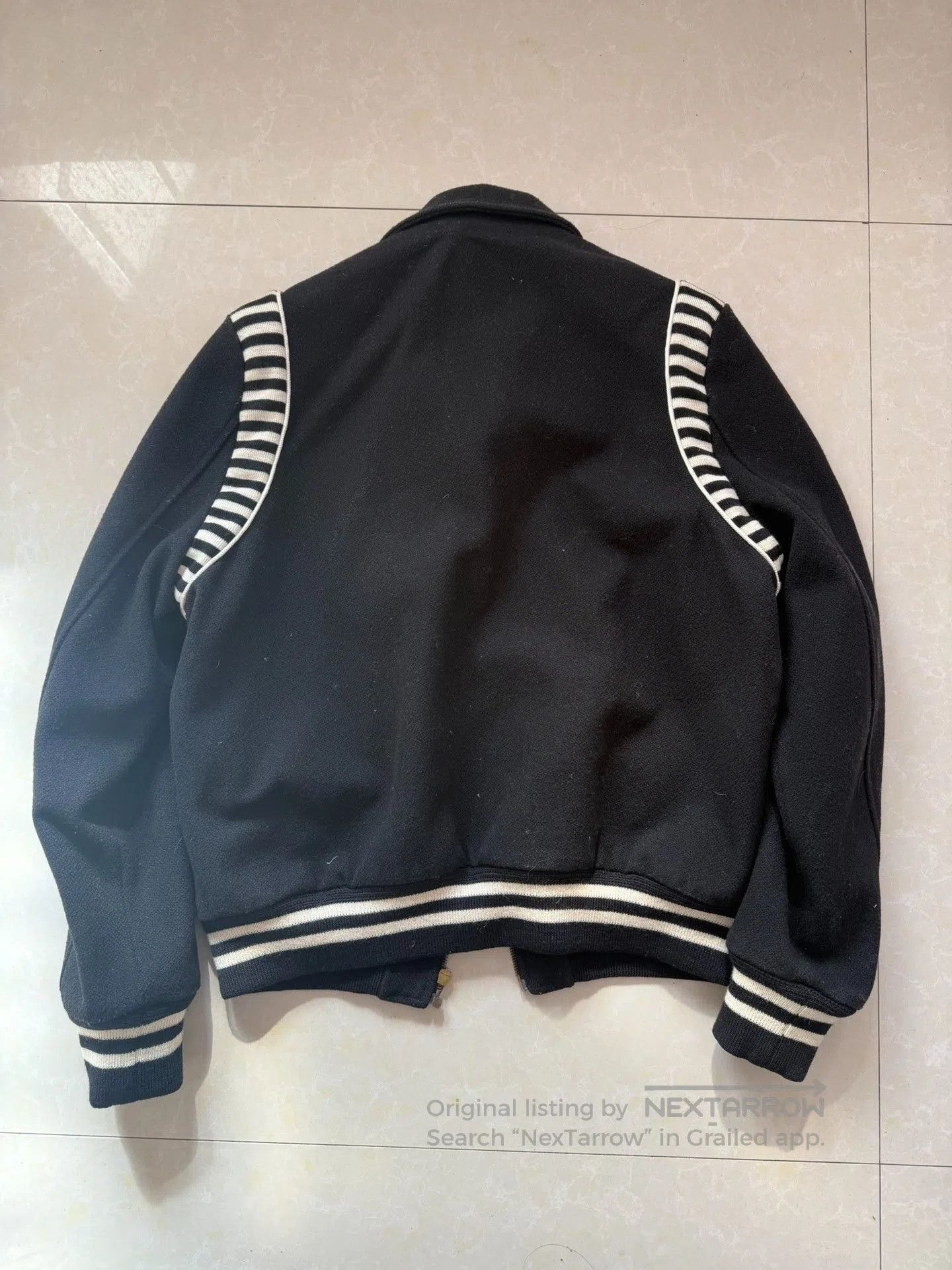 Saint Laurent Paris Saint Laurent Black White Striped Jacket. Size US M / EU 48-50 / 2 - 2 Thumbnail
