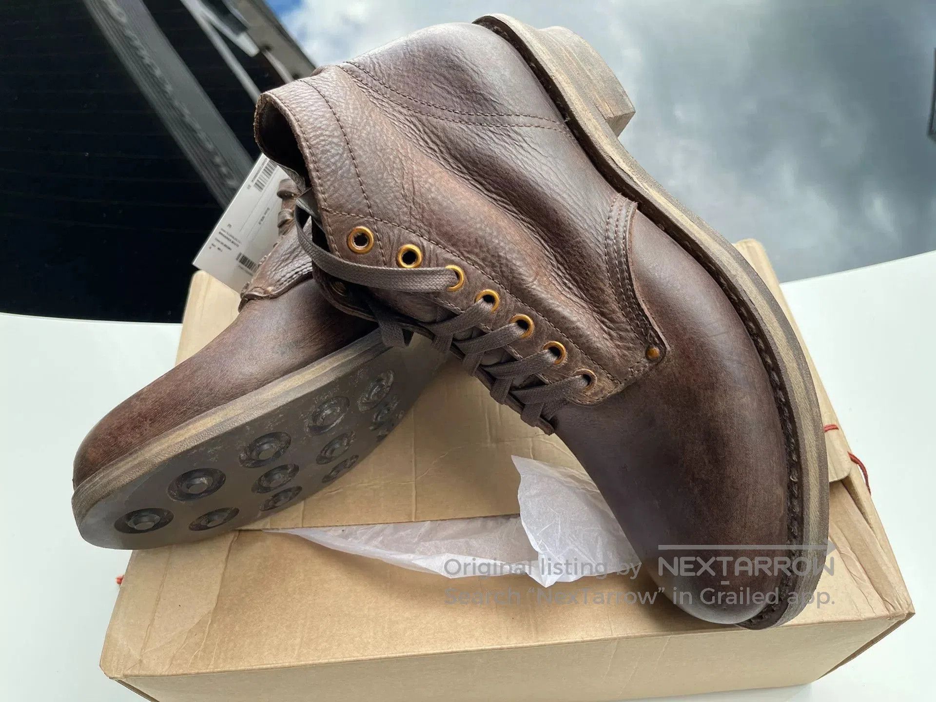 VISVIM 24SS ICT Brigadier Leather Boots.