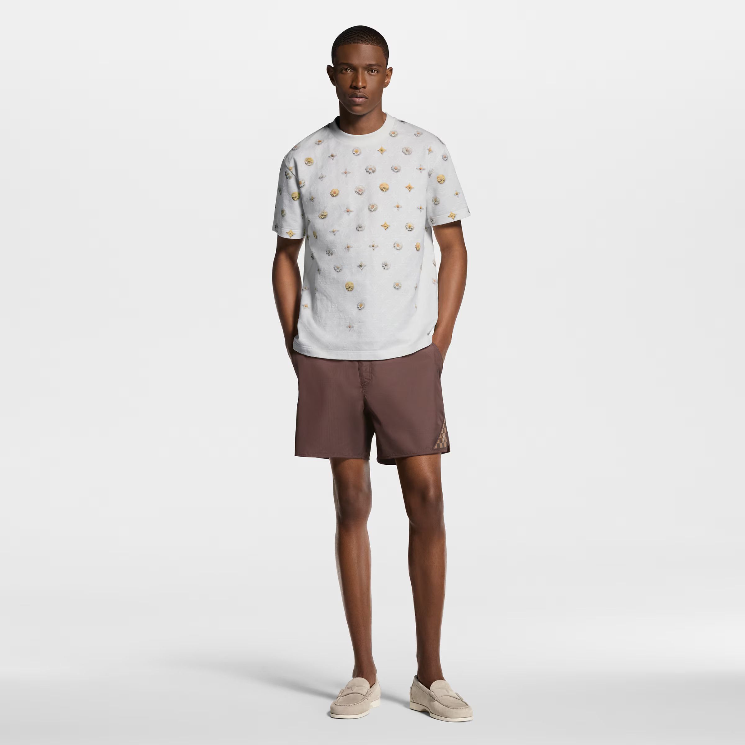 Louis Vuitton Overprinted Monogram Jacquard T-shirt Size US S / EU 44-46 / 1 - 1 Thumbnail