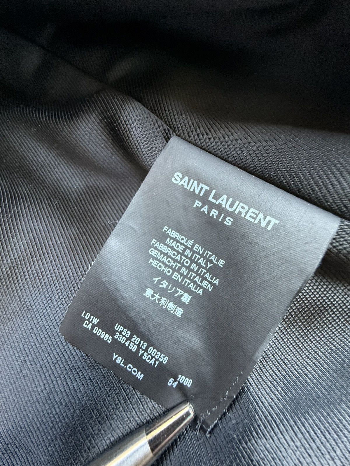 Saint Laurent Paris FW13 Holy Grail Saint Laurent L01 biker leather jacket 54 XL Size US L / EU 52-54 / 3 - 21 Thumbnail