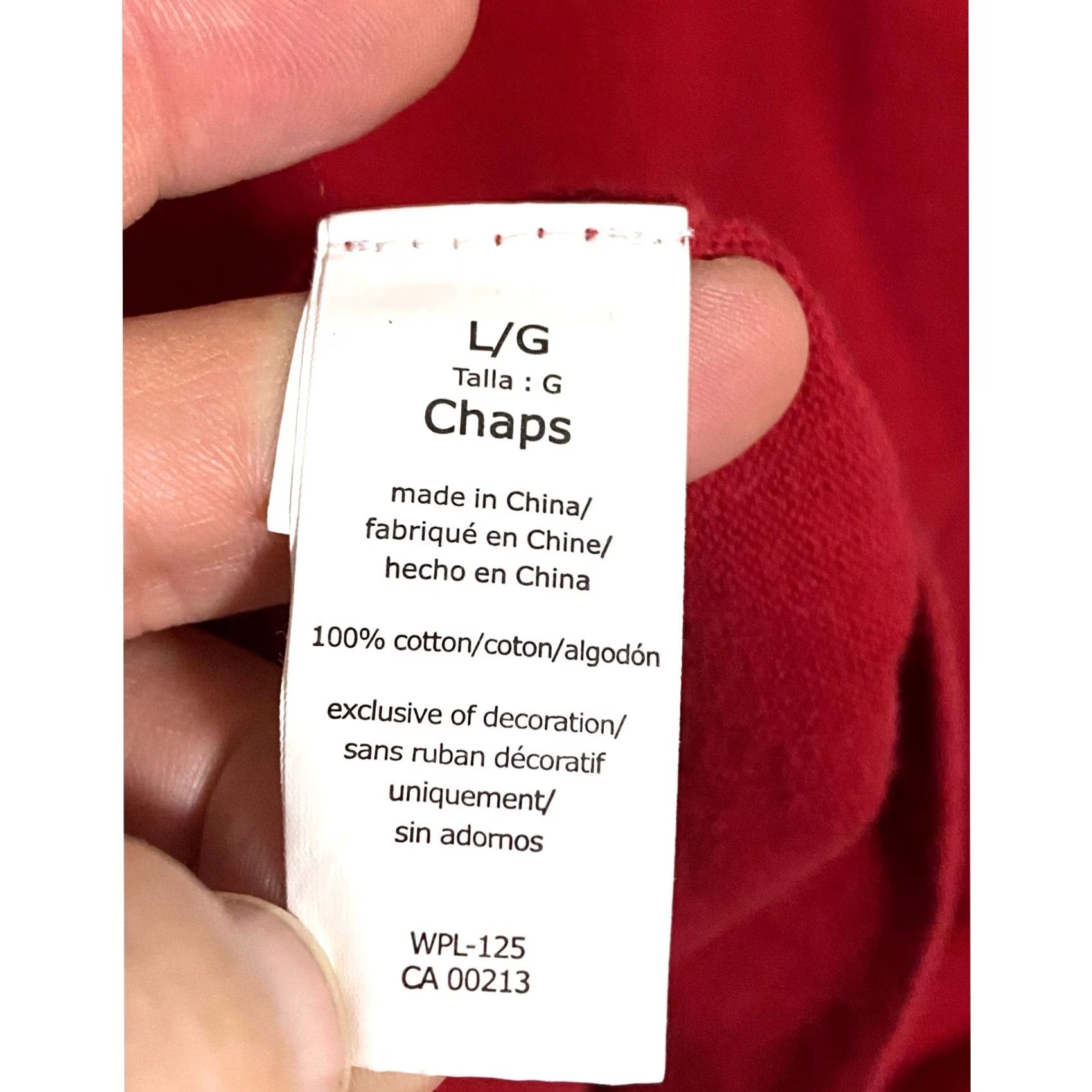 Chaps Chaps Red V Neck Sleeveless Sweater Vest Mens L Preppy Classic Academia Shirt Vest Color Red Size US L / EU 52-54 / 3 - 7 Thumbnail