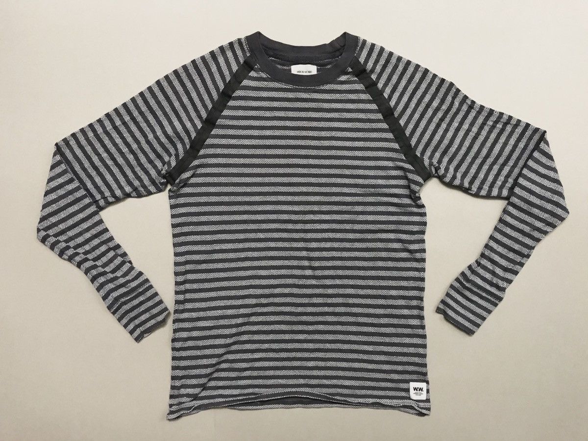 Other Wood Wood Men Longsleeve Size S Striped Raglan Shirt Size US S / EU 44-46 / 1 - 2 Thumbnail