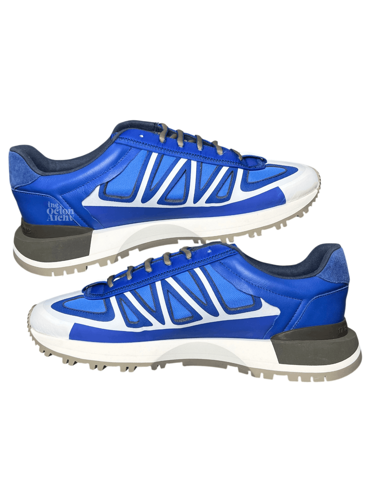 Maison Margiela Size 45 Maison Margiela 50/50 Evolution Runner White-Blue Size US 12 / EU 45 - 4 Thumbnail