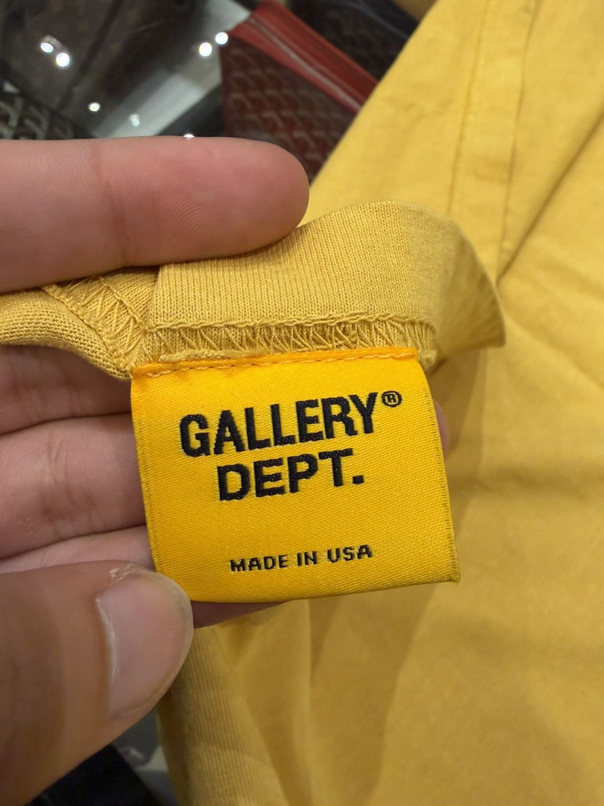Gallery Dept. Gallery Dept Souvenir Tee - Yellow Size US L / EU 52-54 / 3 - 4 Thumbnail