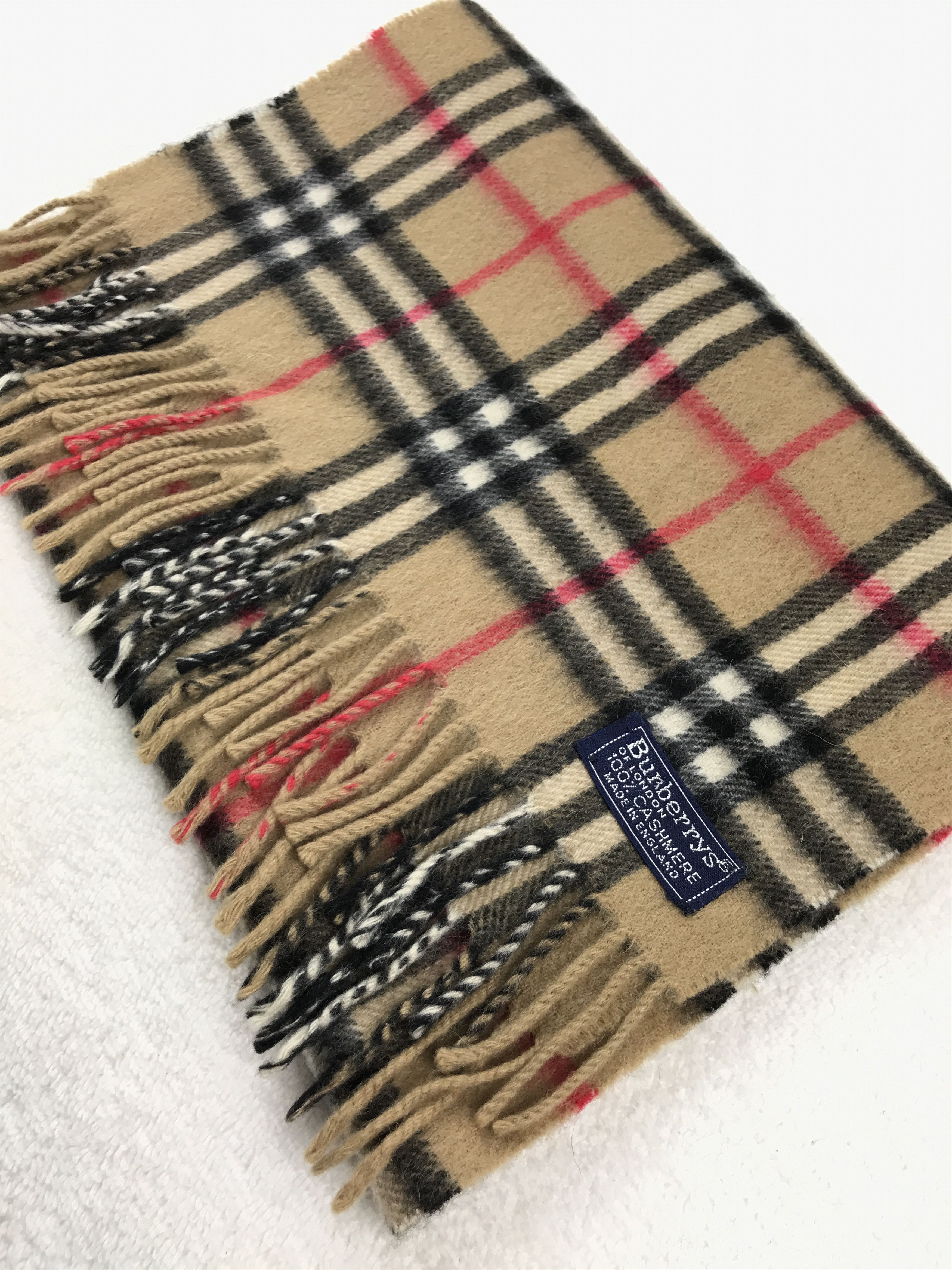 Burberry × Vintage Vintage Burberry Scarf Muffler Wool Cashmere Novacheck Size ONE SIZE - 4 Thumbnail