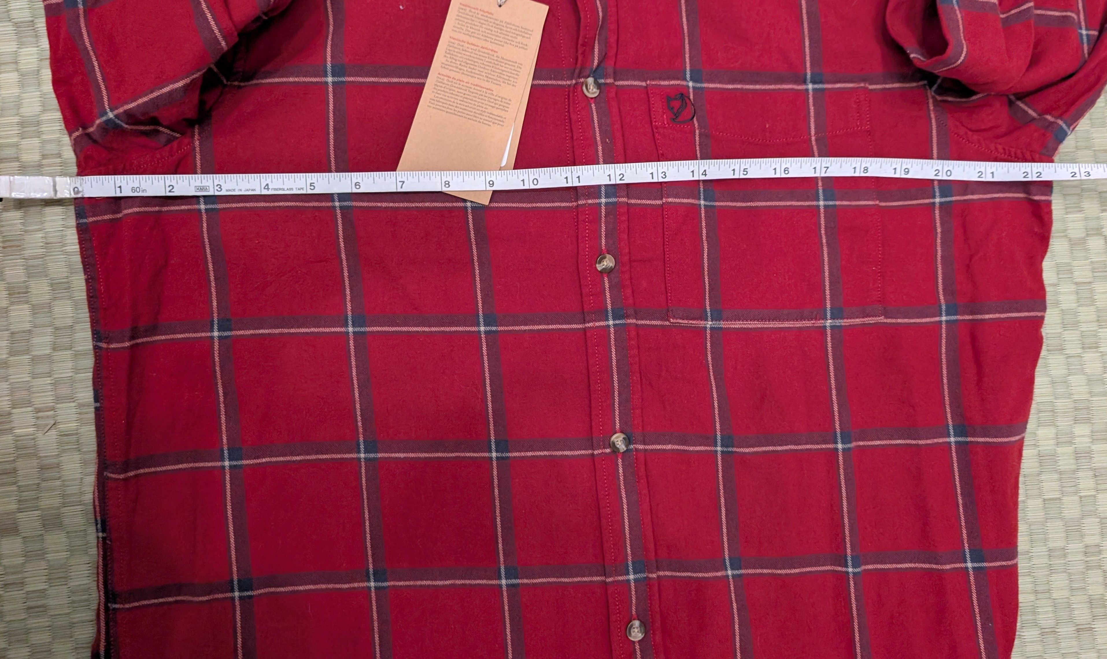 Fjallraven NWT Fjallraven Ovik Comfort Flannel Shirt Red Oak Size US L / EU 52-54 / 3 - 8 Thumbnail