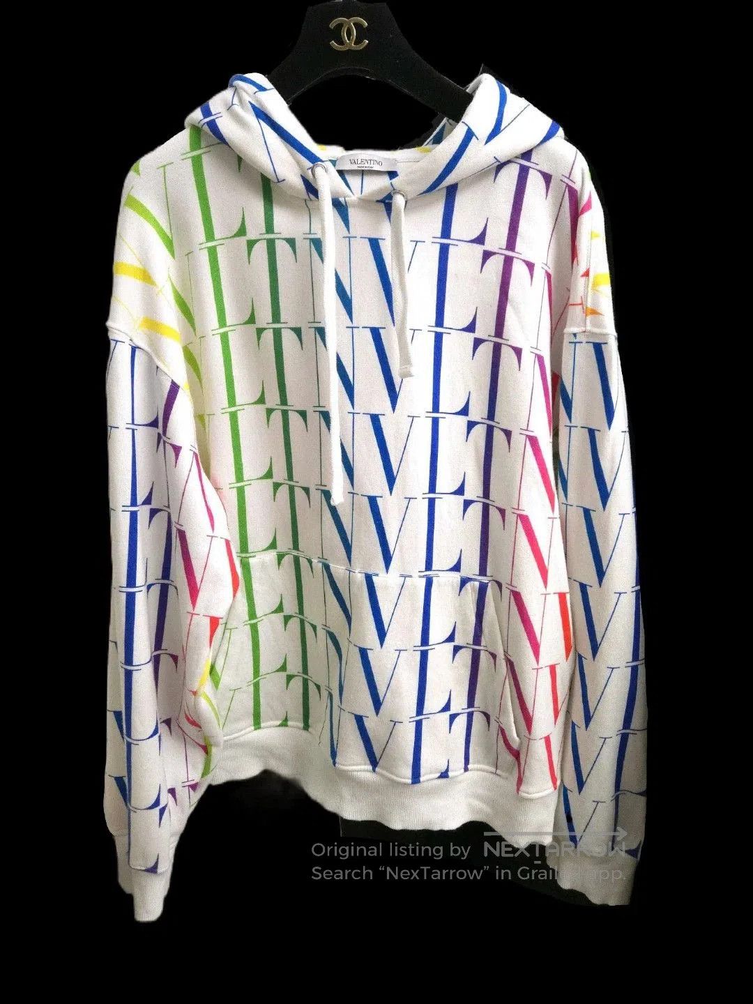 Valentino V Logo Colorblock Sweatshirt.