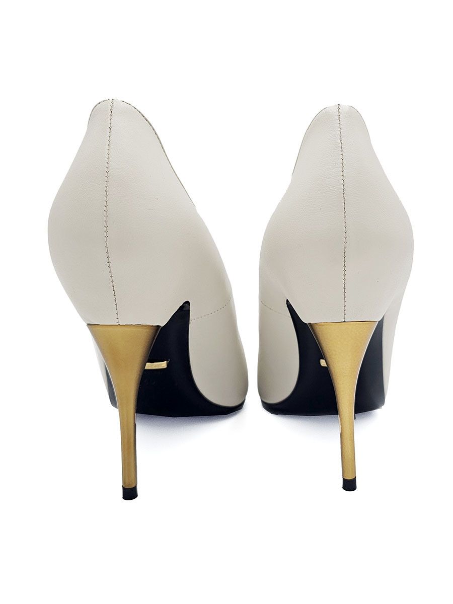 Gucci Gucci Priscilla White Leather High Heel Pumps 40 US 10 Size US 10 / IT 40 - 7 Thumbnail