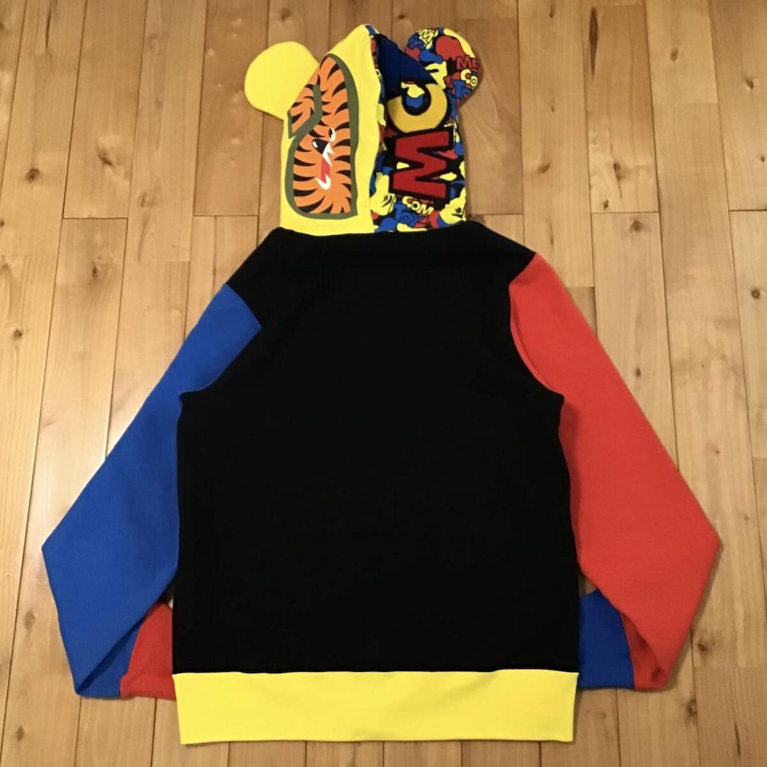 Bape BAPE × medicom toy BE@R Shark Full Zip Hoodie a bathing ape Size US M / EU 48-50 / 2 - 2 Thumbnail